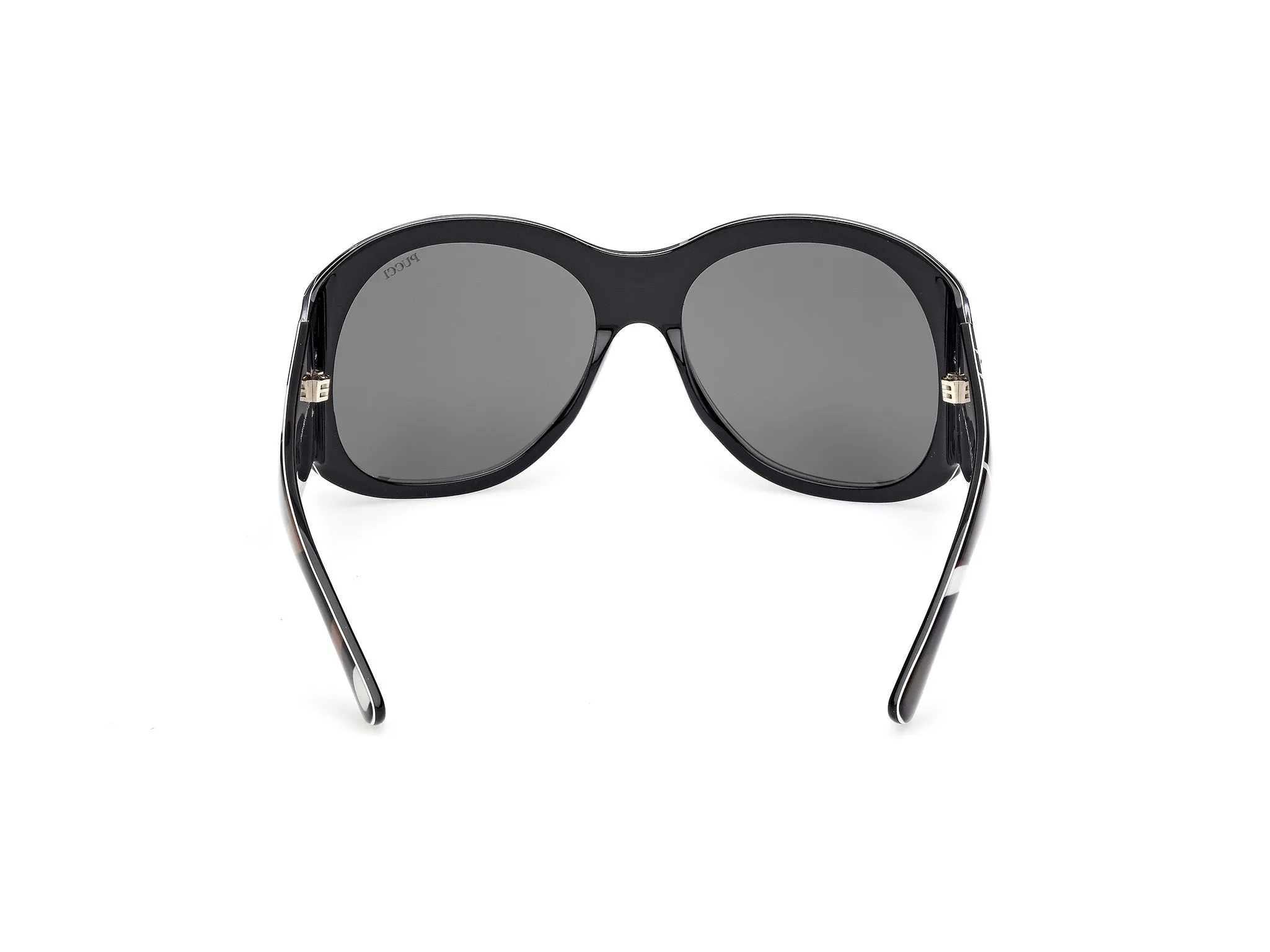 Emilio Pucci EP0233 99B Occhiali da sole Acetato Multi-colore Fumo Geometrica Normale - immagine 4