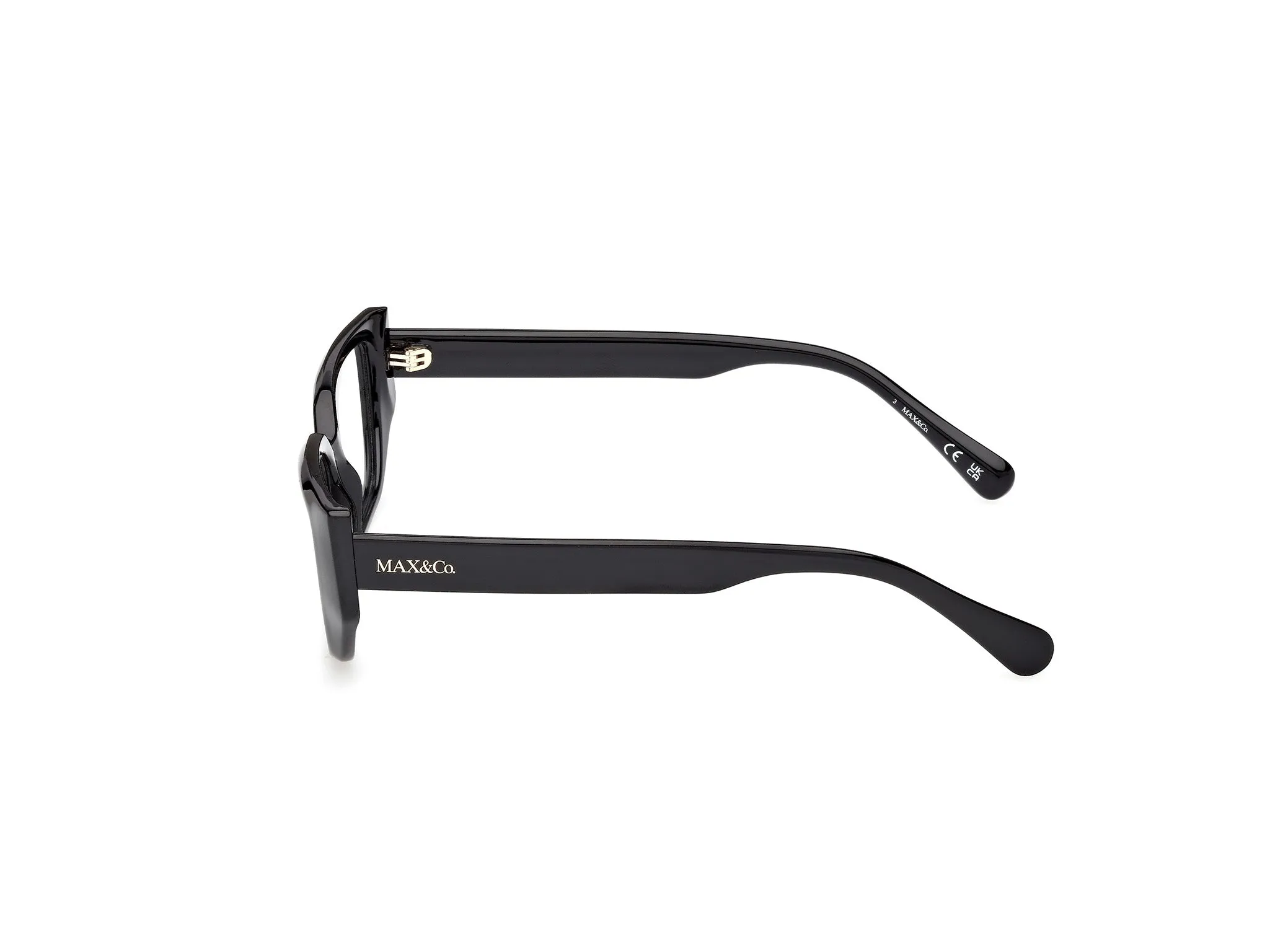 MAX&Co MO5207 001 Montature da vista Iniettato Nero Geometrica Normale - immagine 3
