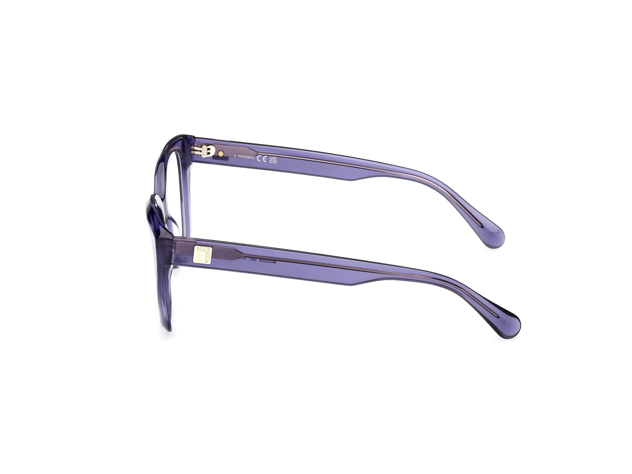 MAX&Co MO5204 081 Montature da vista Acetato Viola Squadrata Normale - immagine 3