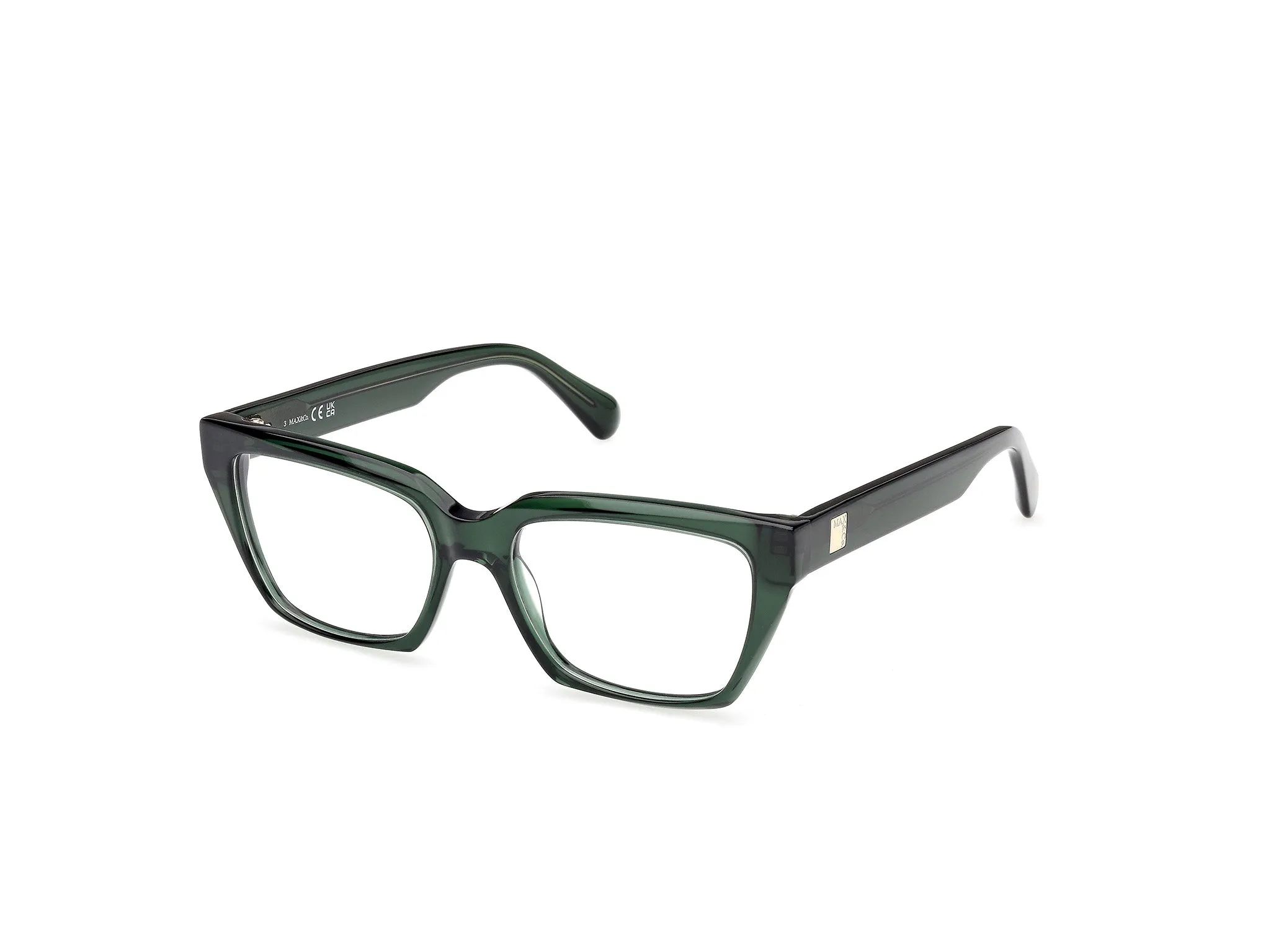 MAX&Co MO5203 096 Montature da vista Acetato Verde Squadrata Normale - immagine 1