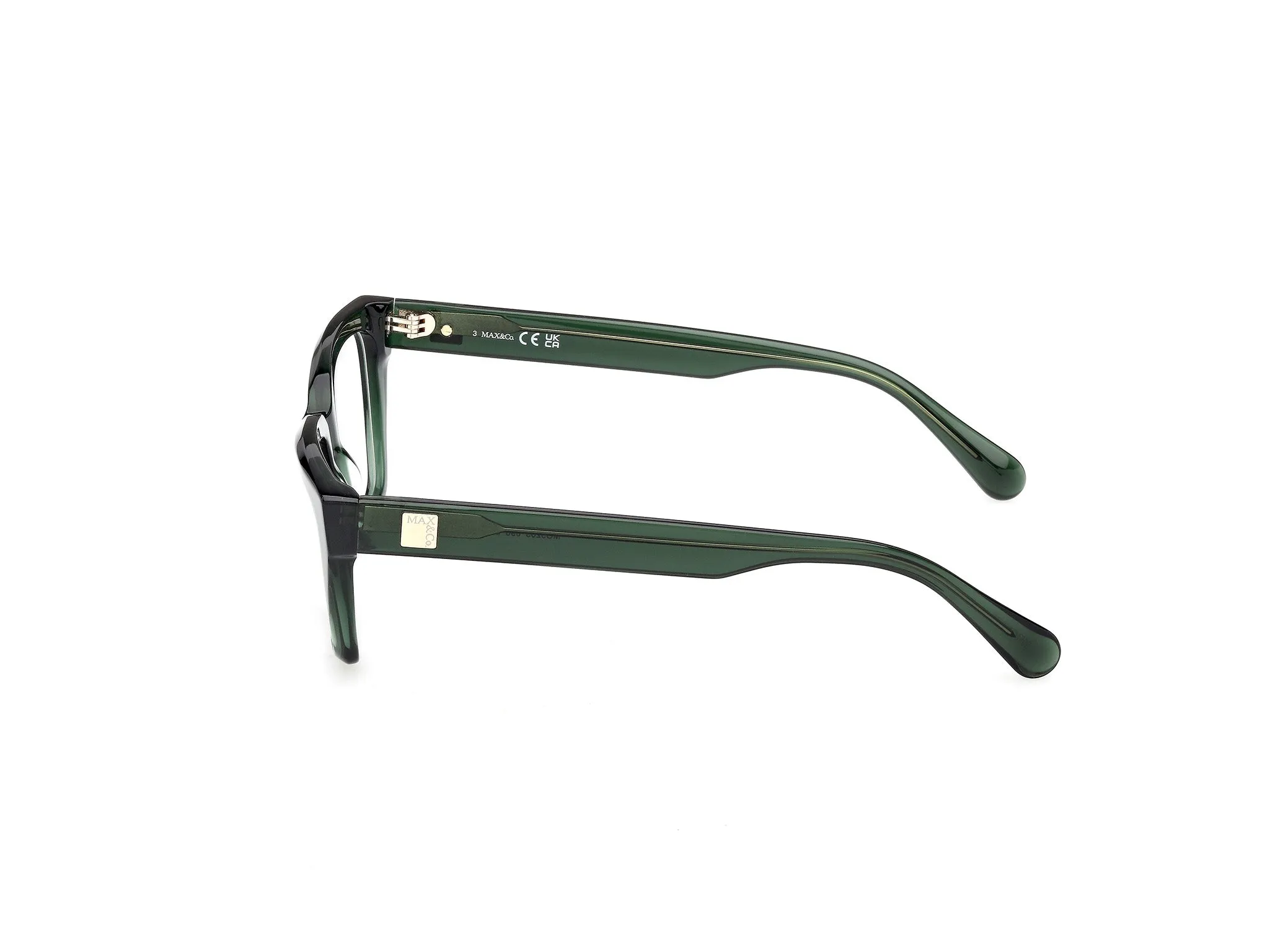 MAX&Co MO5203 096 Montature da vista Acetato Verde Squadrata Normale - immagine 3