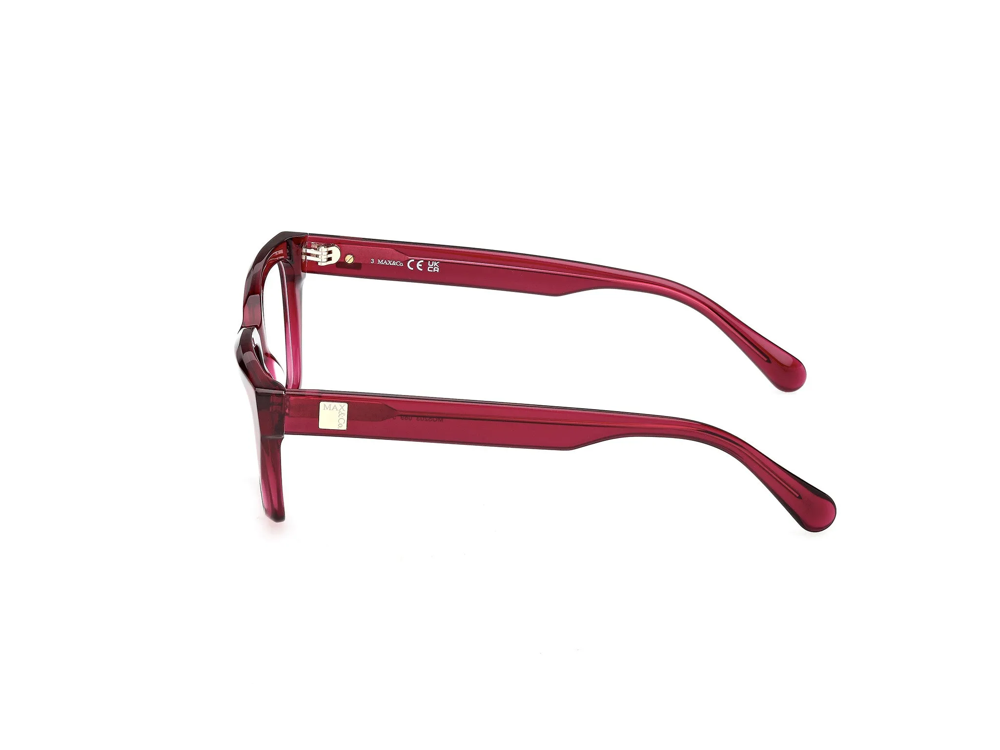 MAX&Co MO5203 069 Montature da vista Acetato Bordeaux Squadrata Normale - immagine 3