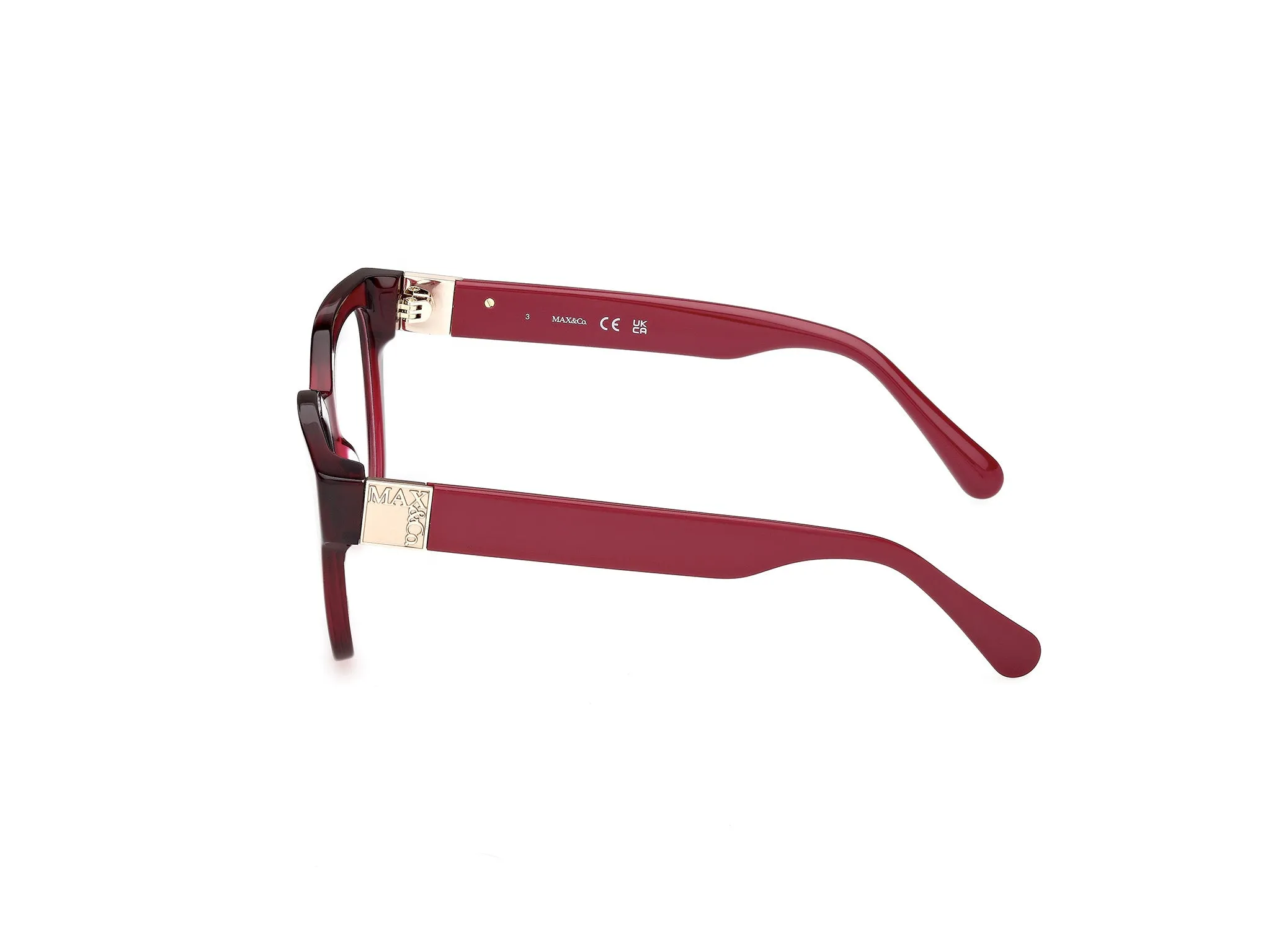 MAX&Co MO5193 069 Montature da vista Acetato Bordeaux Squadrata Normale - immagine 3