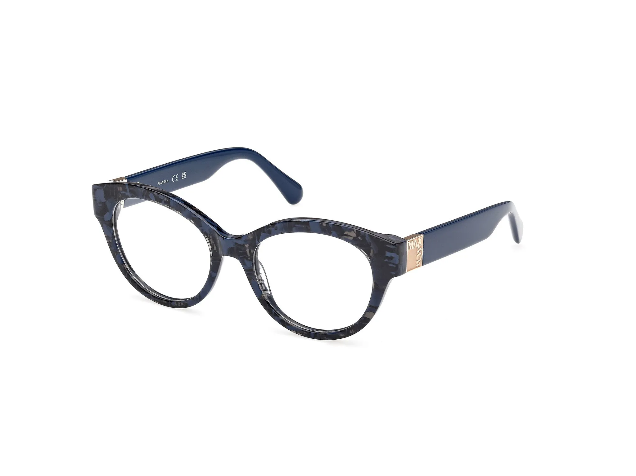 MAX&Co MO5192 092 Montature da vista Acetato Blu Rotonda Normale - immagine 1