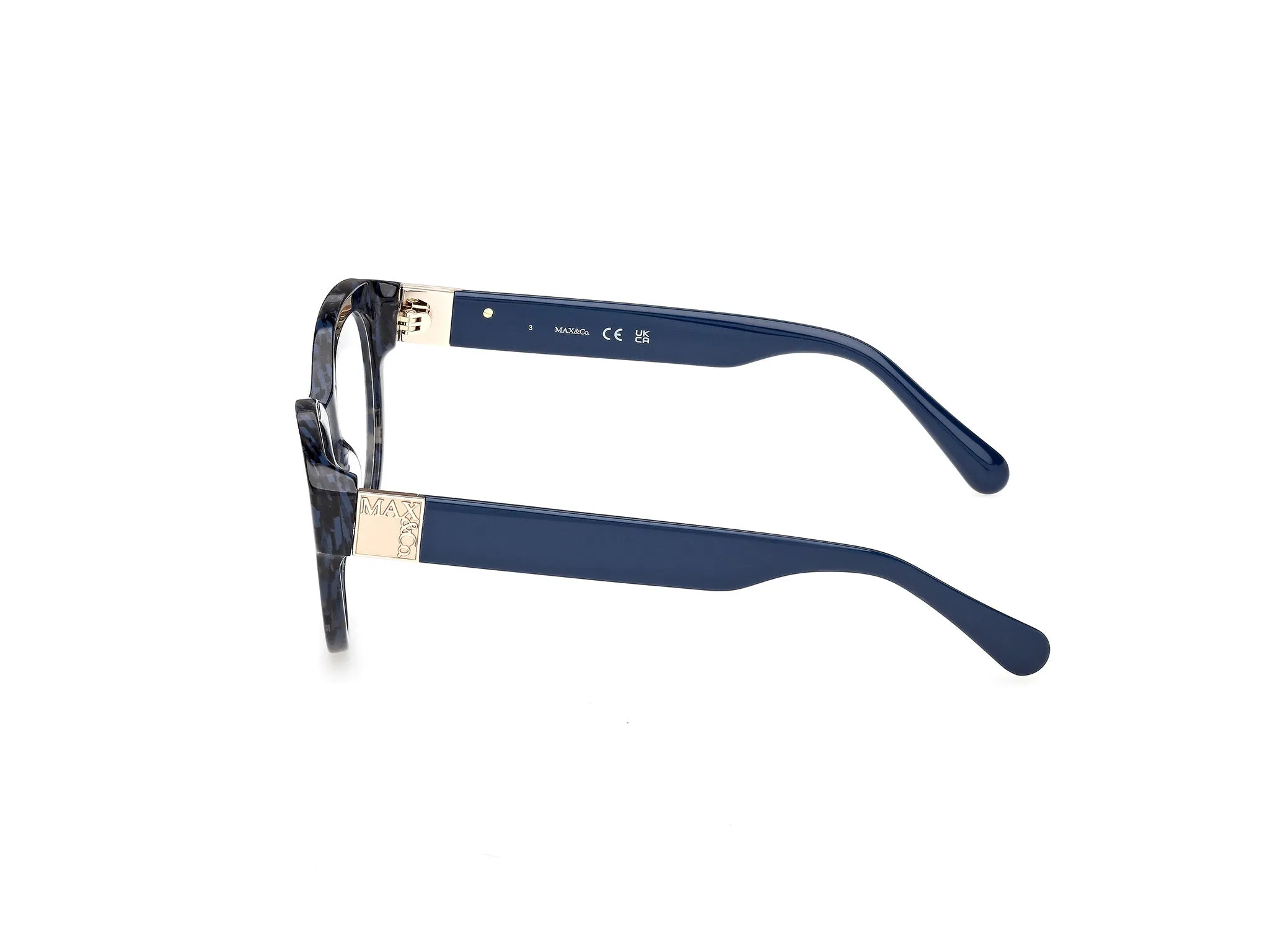MAX&Co MO5192 092 Montature da vista Acetato Blu Rotonda Normale - immagine 3