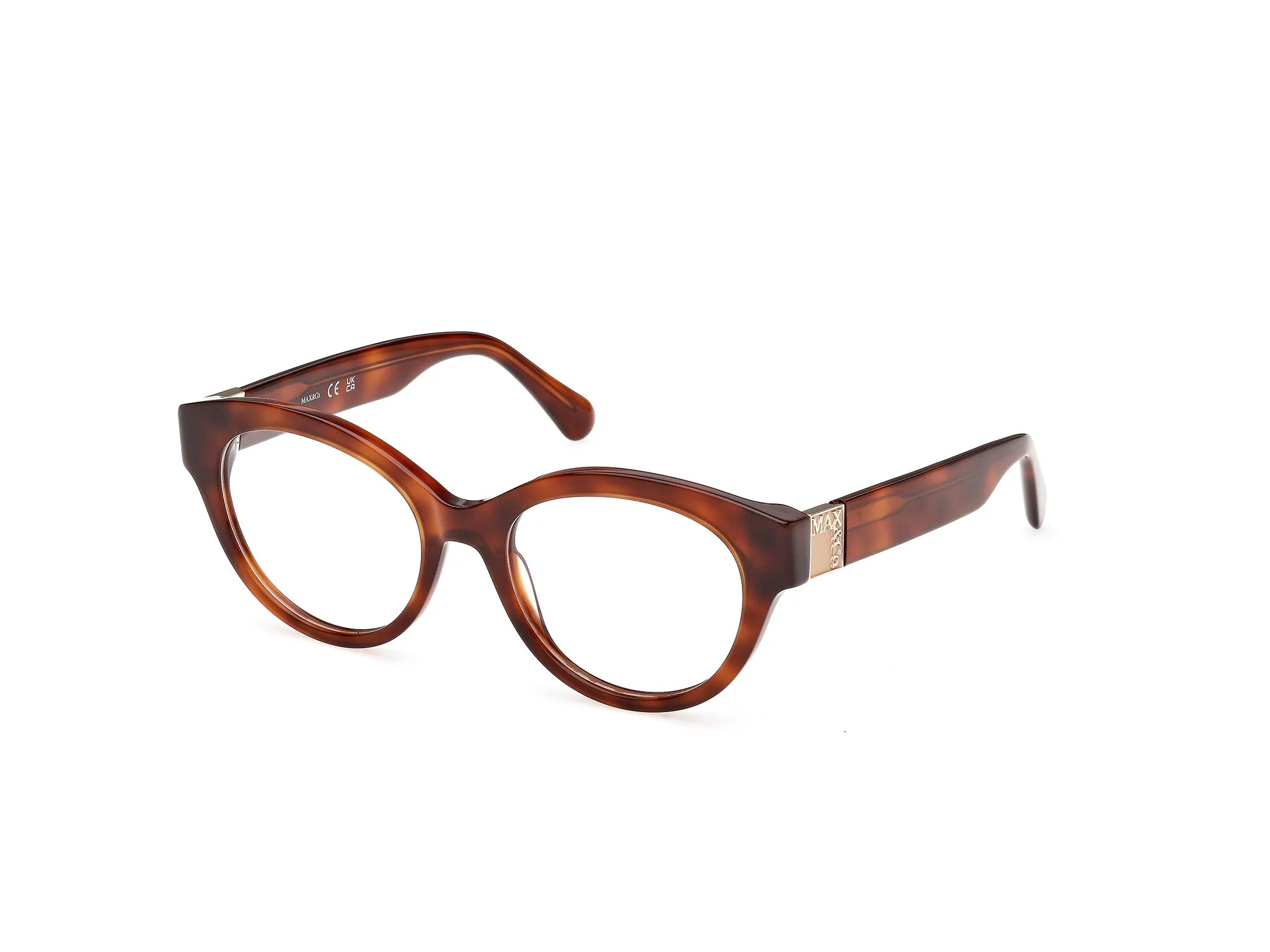 MAX&Co MO5192 052 Montature da vista Acetato Havana Rotonda Normale - immagine 1