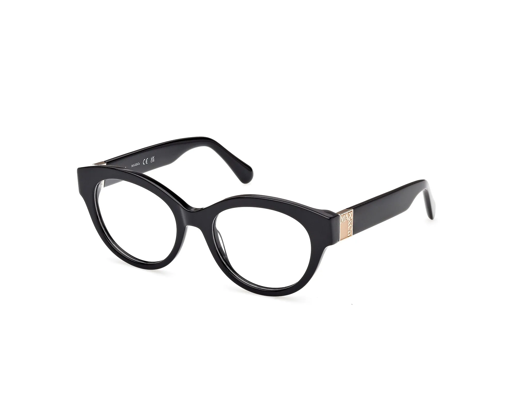 MAX&Co MO5192 001 Montature da vista Acetato Nero Rotonda Normale - immagine 1