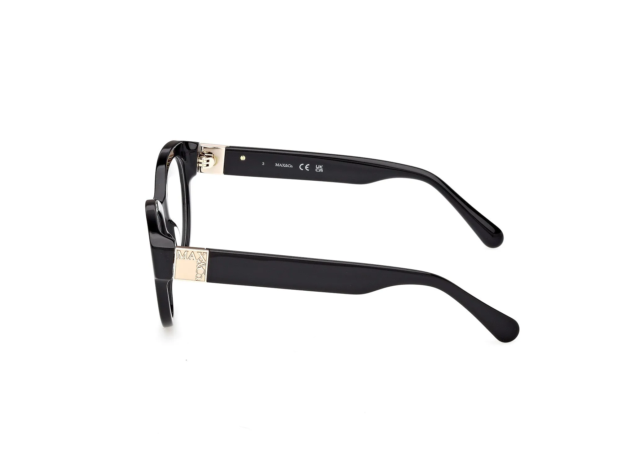 MAX&Co MO5192 001 Montature da vista Acetato Nero Rotonda Normale - immagine 3