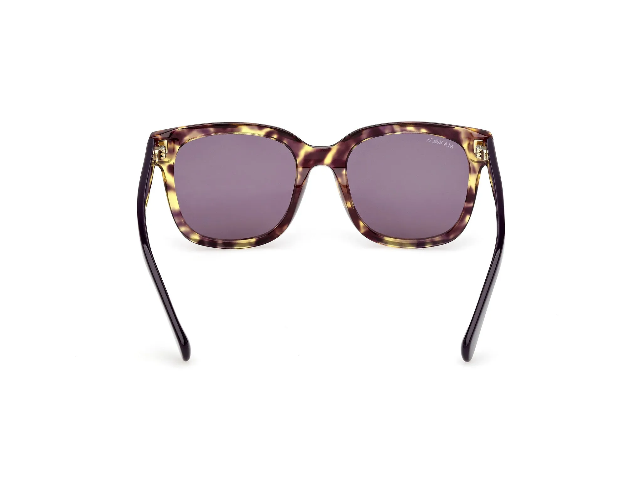 MAX&Co MO0146 56Y Occhiali da sole Acetato Havana Viola Squadrata Normale - immagine 4