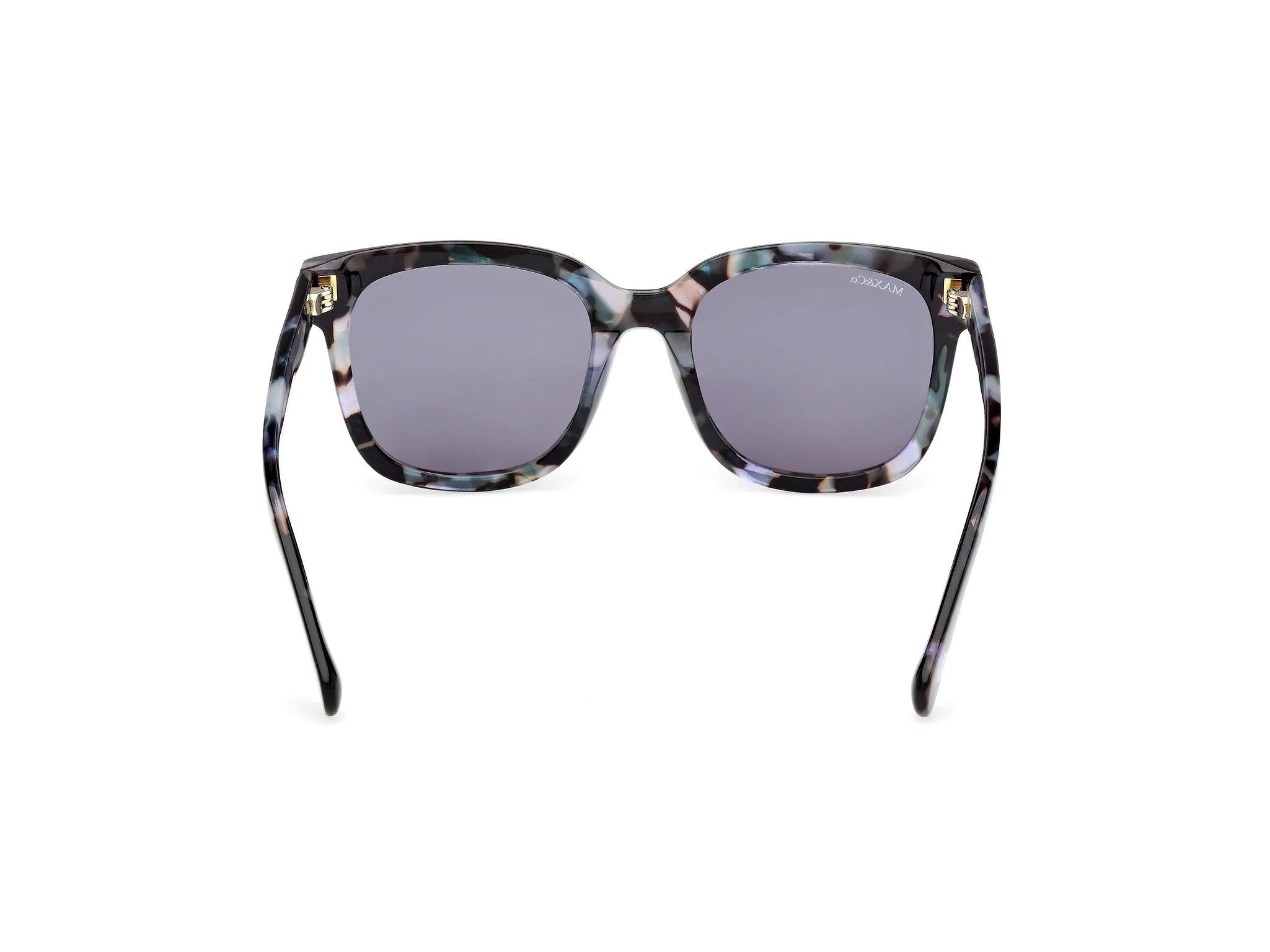 MAX&Co MO0146 55V Occhiali da sole Acetato Havana Blu Squadrata Normale - immagine 4