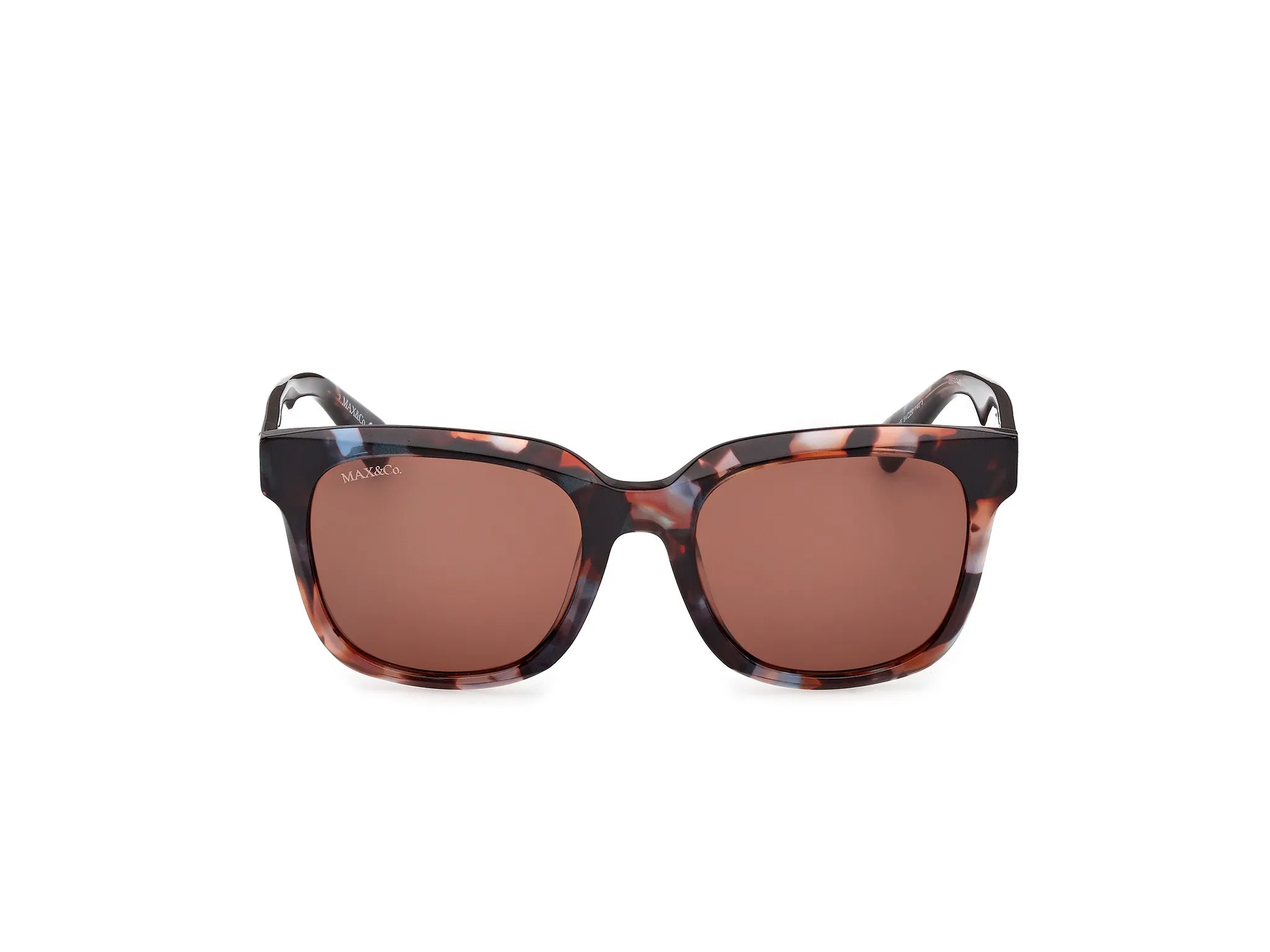 MAX&Co MO0146 54E Occhiali da sole Acetato Havana Marrone Squadrata Normale - immagine 2