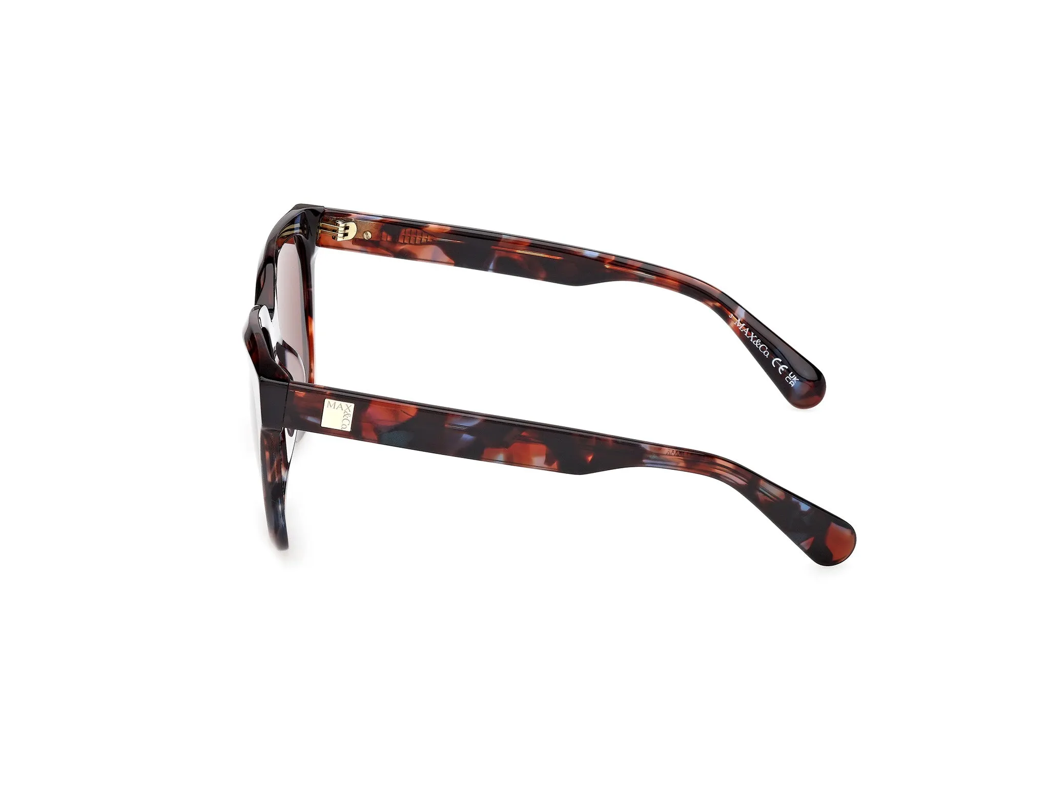 MAX&Co MO0146 54E Occhiali da sole Acetato Havana Marrone Squadrata Normale - immagine 3