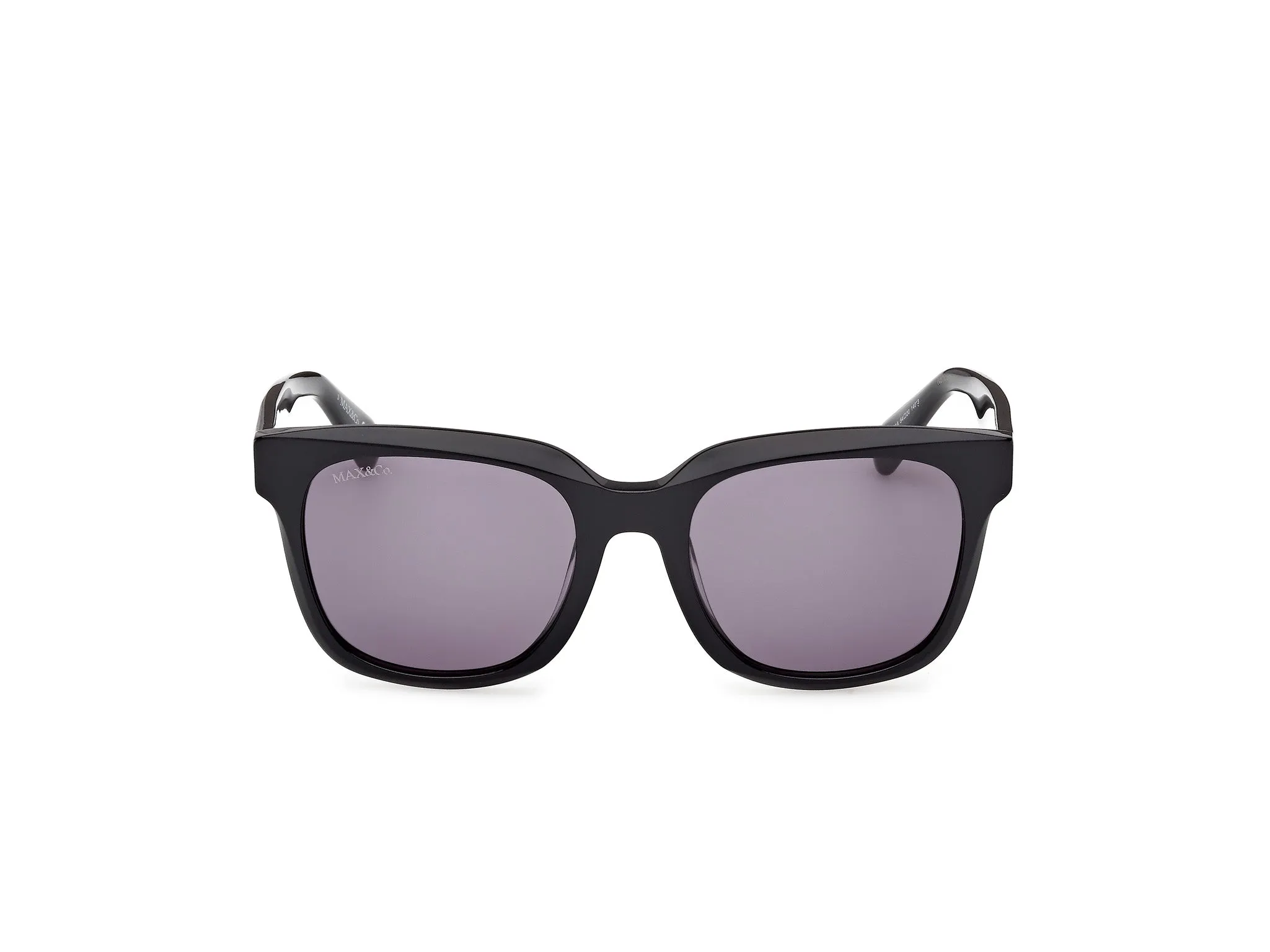 MAX&Co MO0146 01A Occhiali da sole Acetato Nero Fumo Squadrata Normale - immagine 2