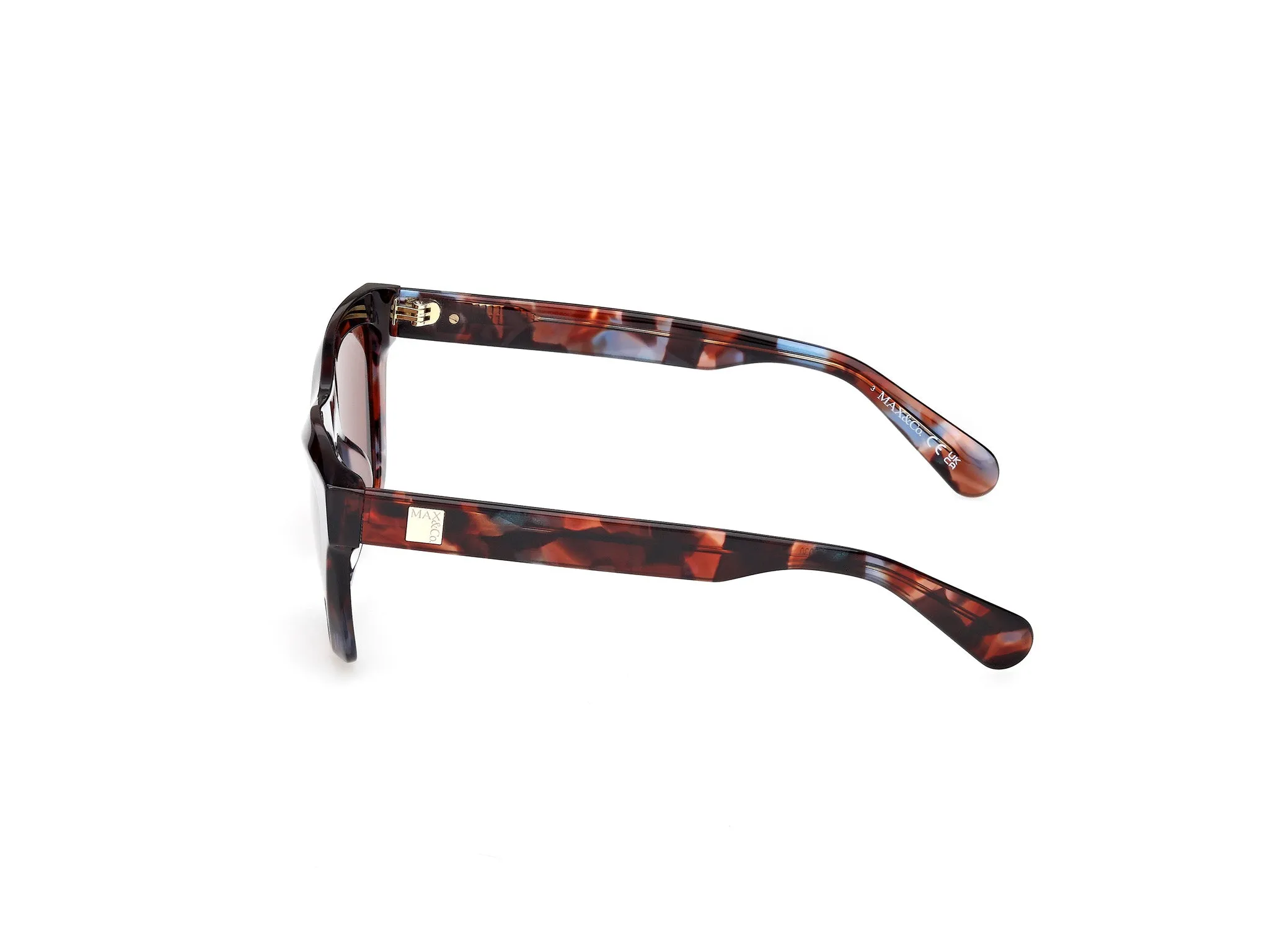 MAX&Co MO0145 54E Occhiali da sole Acetato Havana Marrone Squadrata Normale - immagine 3