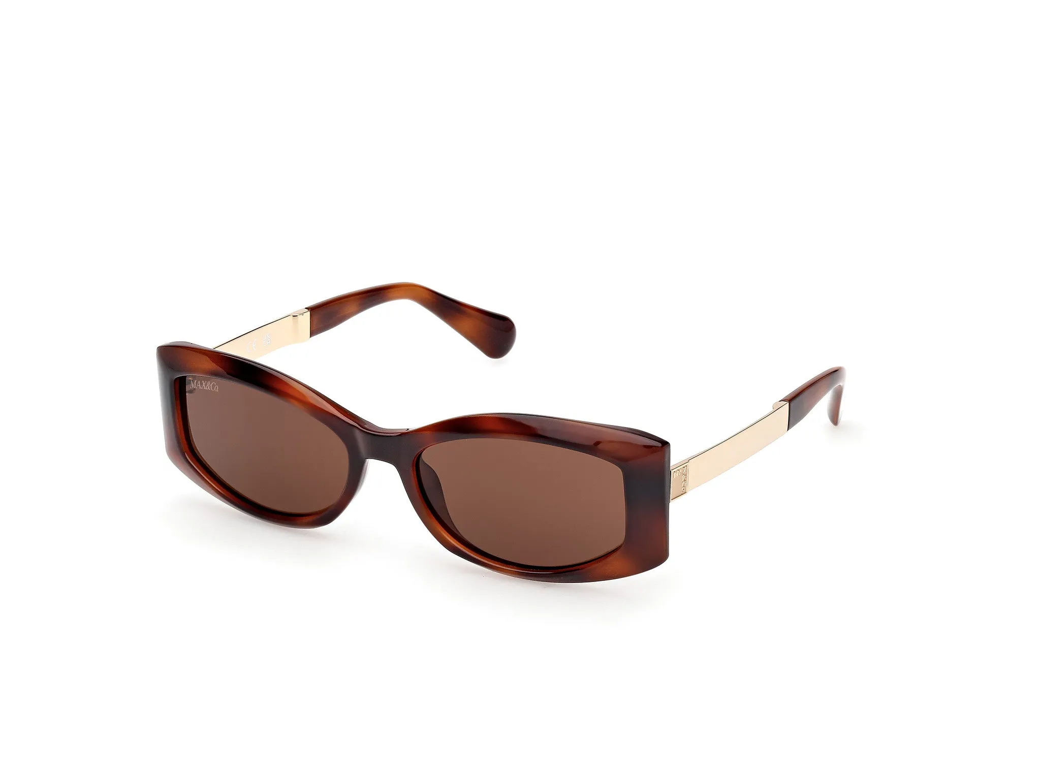 MAX&Co MO0144 52E Occhiali da sole Iniettato Havana Marrone Squadrata Normale - immagine 1