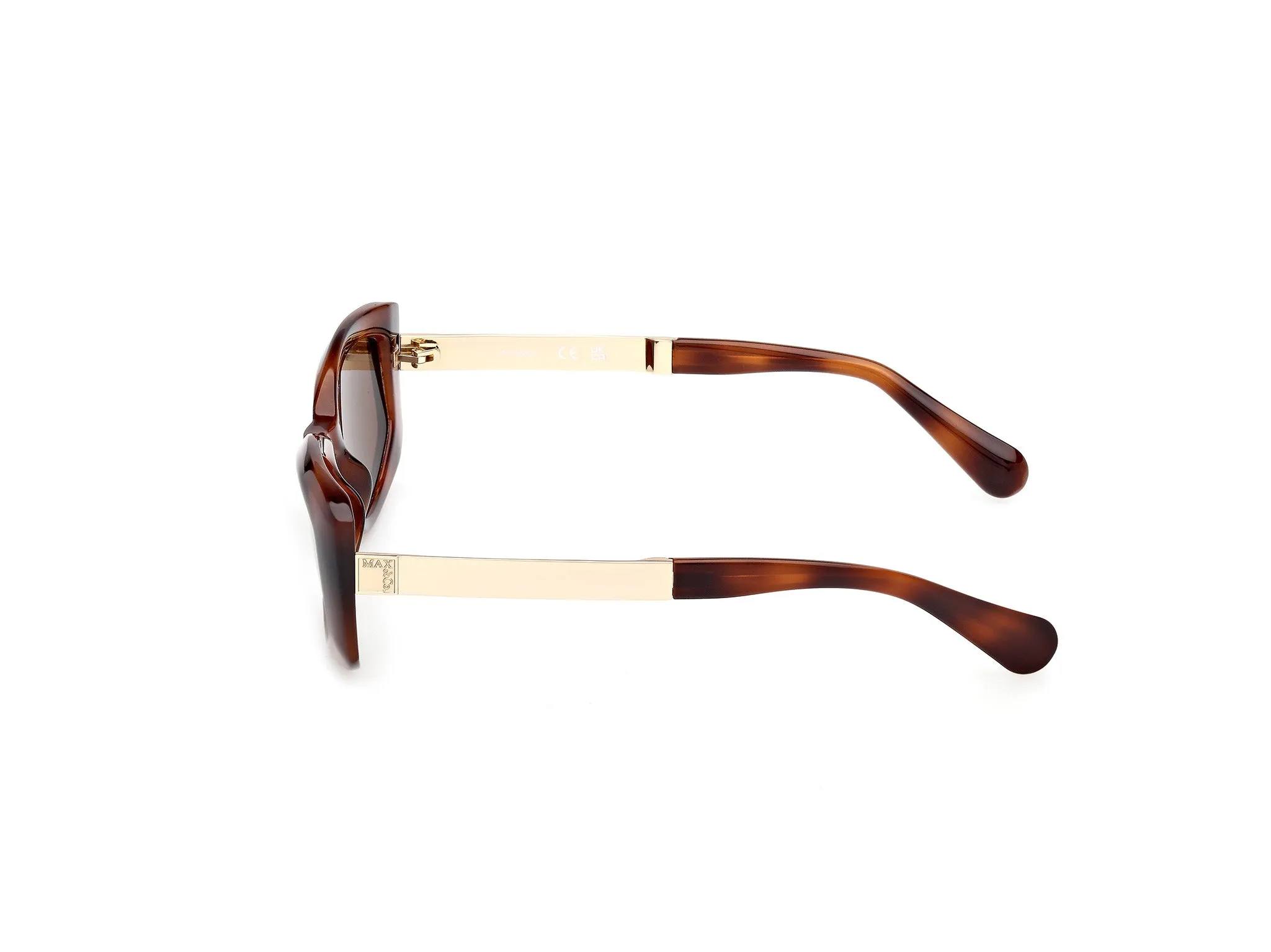 MAX&Co MO0144 52E Occhiali da sole Iniettato Havana Marrone Squadrata Normale - immagine 3
