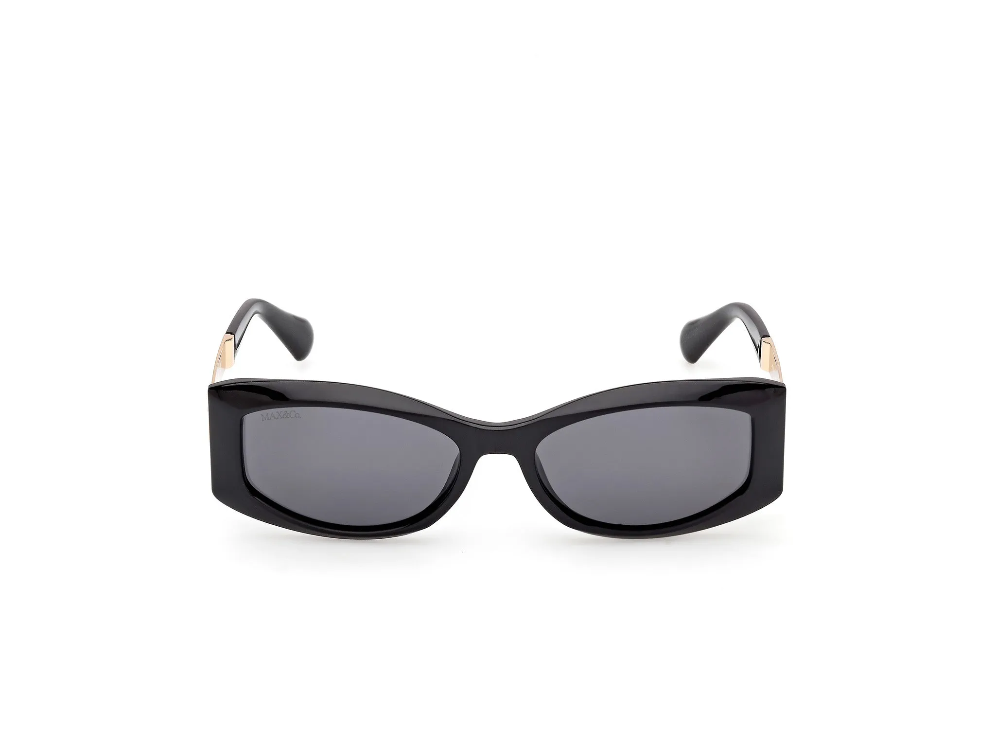 MAX&Co MO0144 01A Occhiali da sole Iniettato Nero Fumo Squadrata Normale - immagine 2