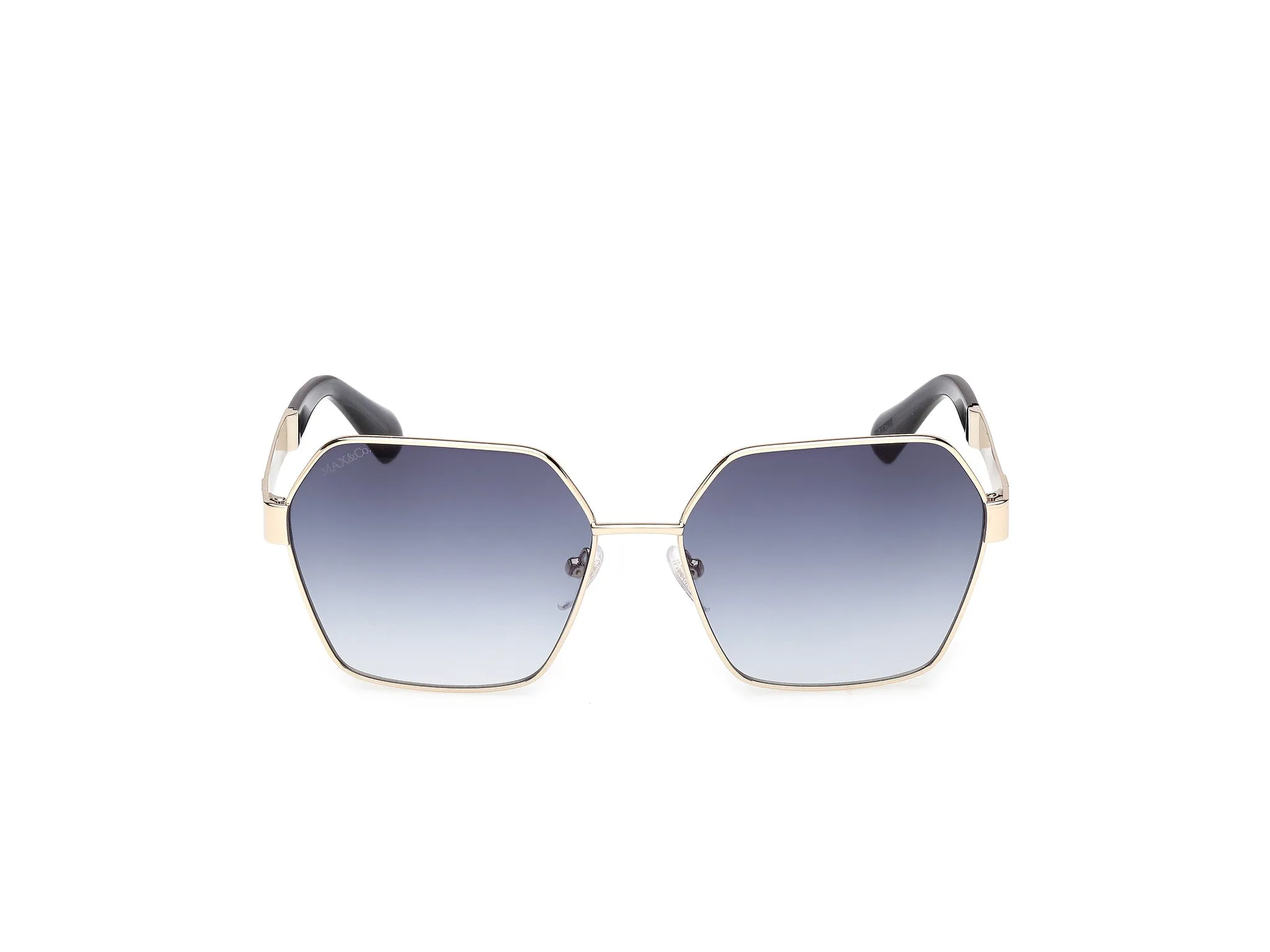 MAX&Co MO0141 32W Occhiali da sole Metallo Oro Blu Geometrica Normale - immagine 2
