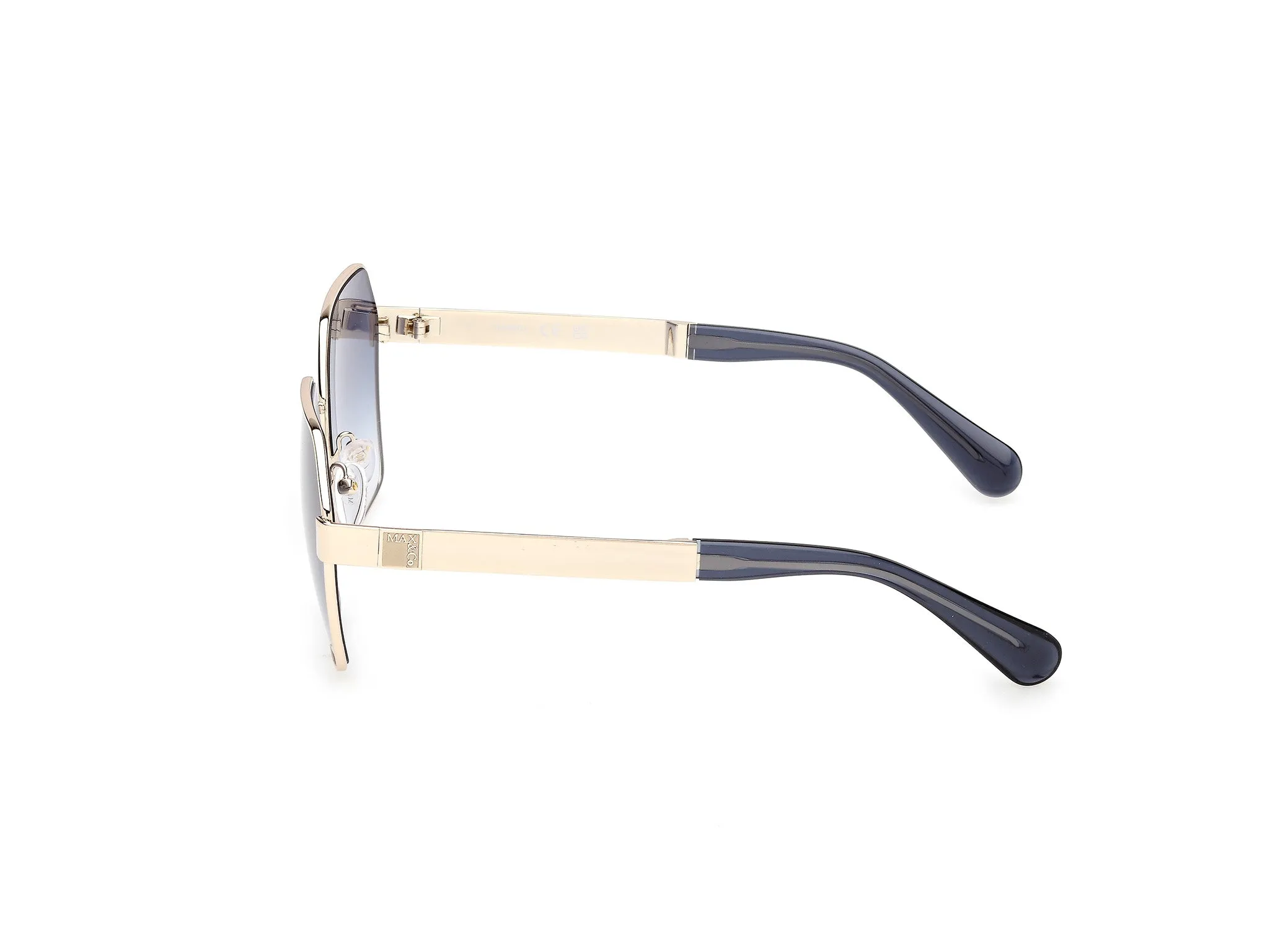 MAX&Co MO0141 32W Occhiali da sole Metallo Oro Blu Geometrica Normale - immagine 3