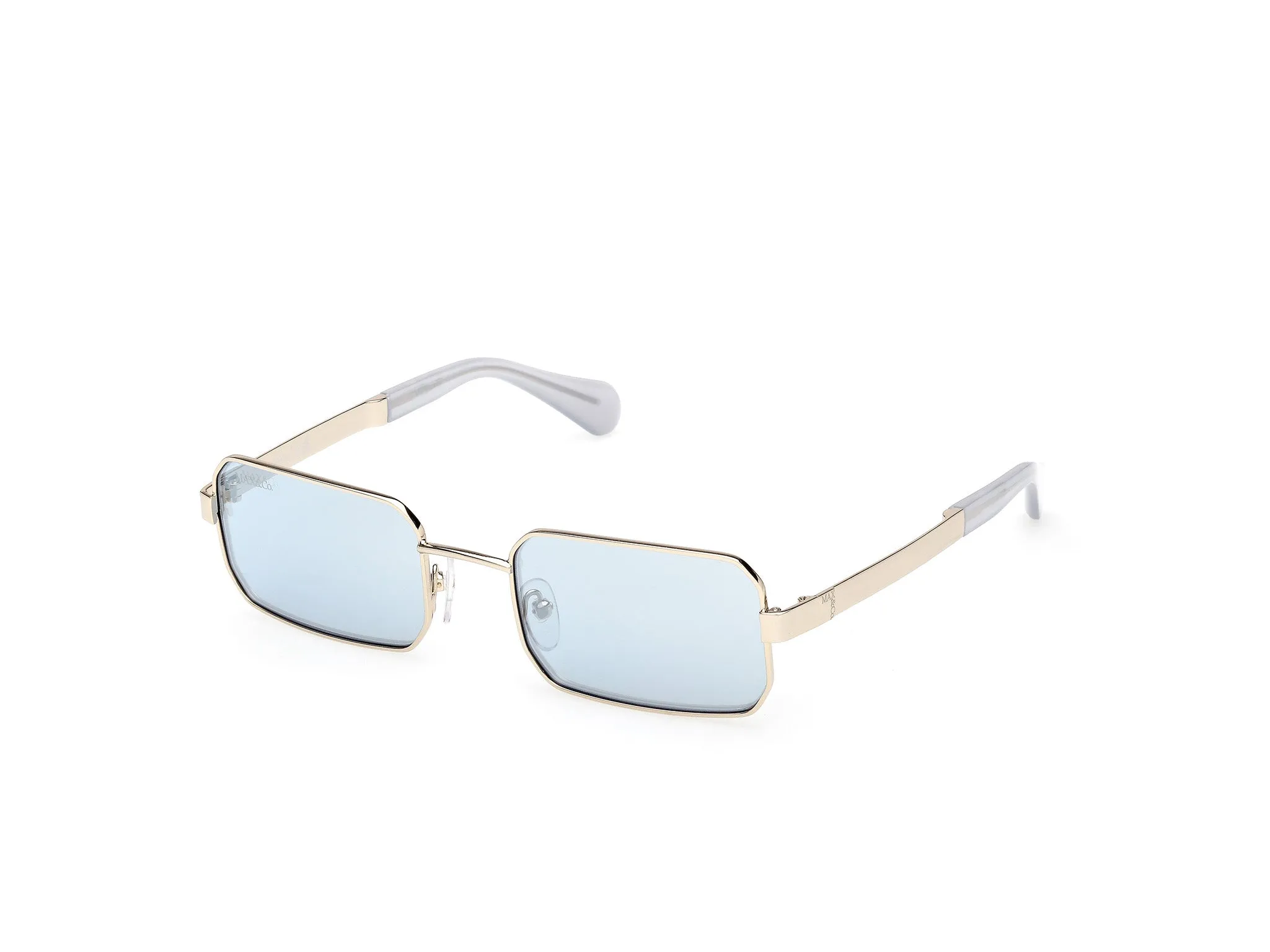 MAX&Co MO0140 32X Occhiali da sole Metallo Oro Blu Squadrata Normale - immagine 1
