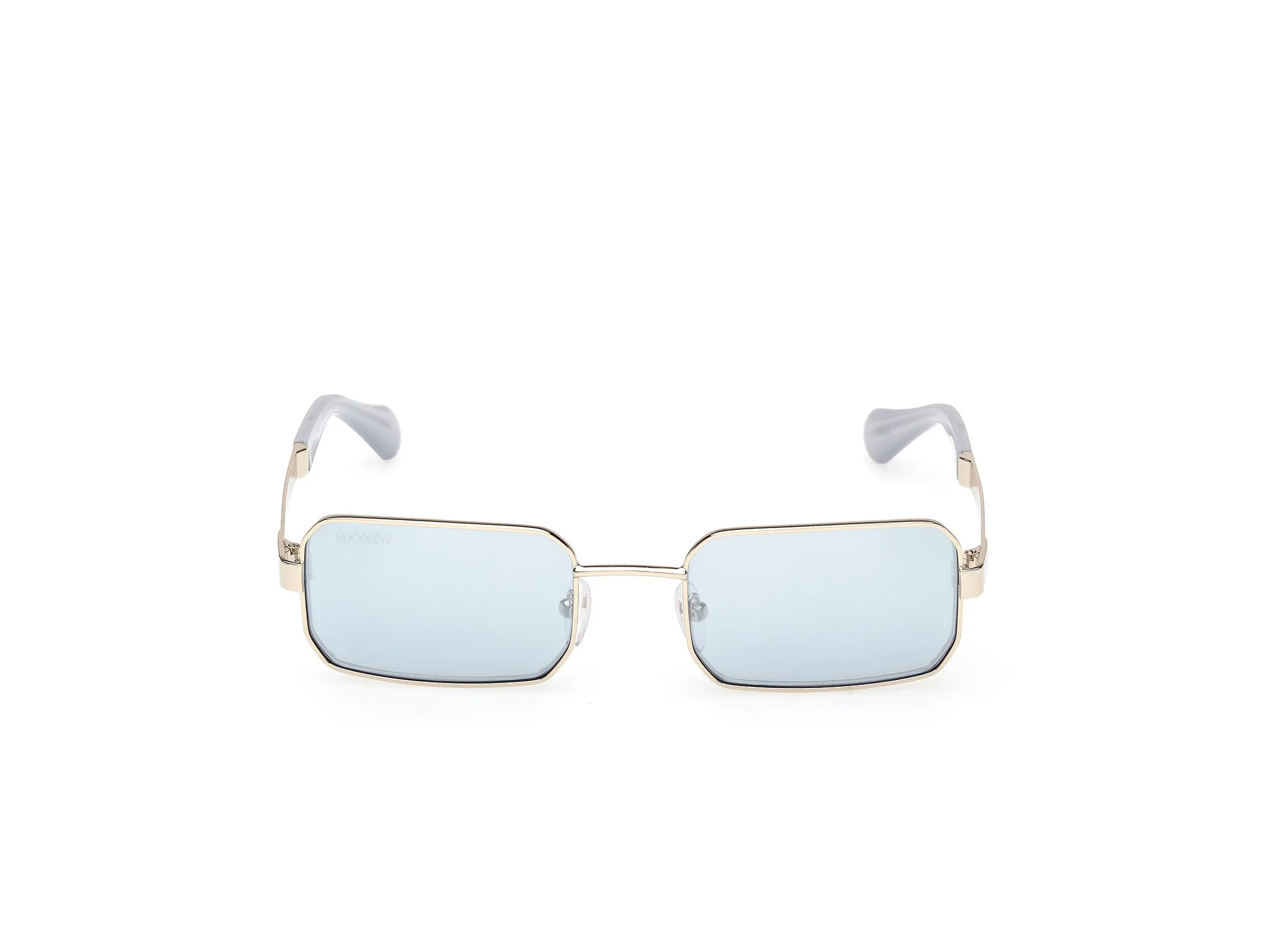 MAX&Co MO0140 32X Occhiali da sole Metallo Oro Blu Squadrata Normale - immagine 2