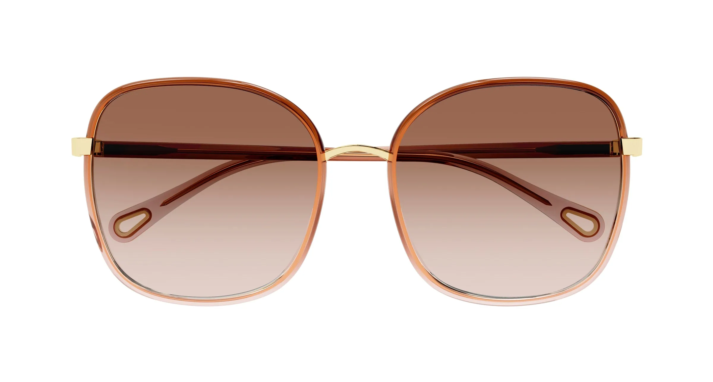 Chloé CH0031S 007 Occhiali da sole Bio-iniettato Marrone Marrone Squadrata Sfumato - immagine 3