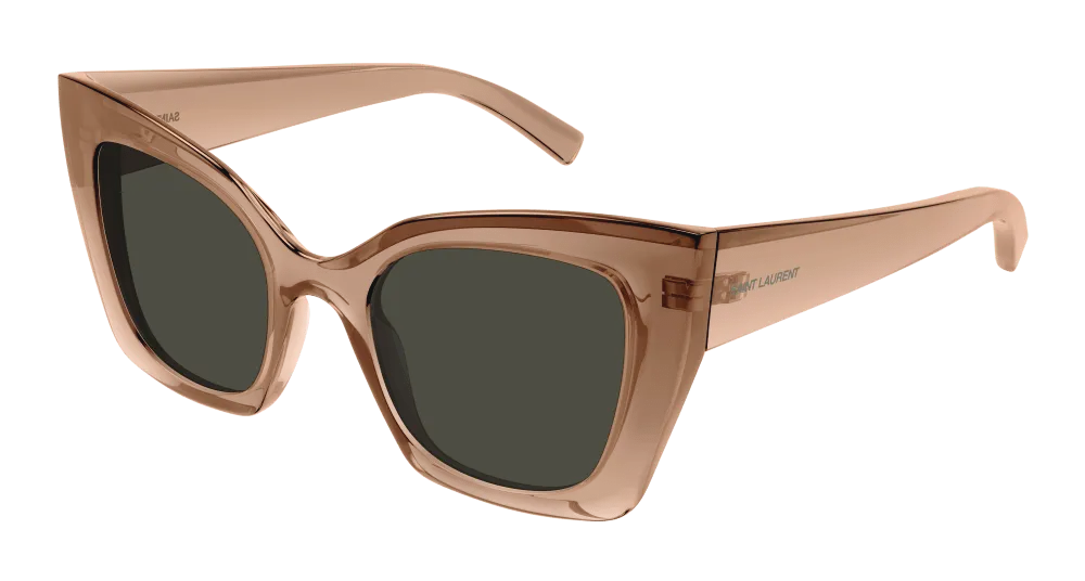 SAINT LAURENT Donna SL 552 006 Occhiali da sole Iniettato Rosa Grigio Cat Eye Normale - immagine 1