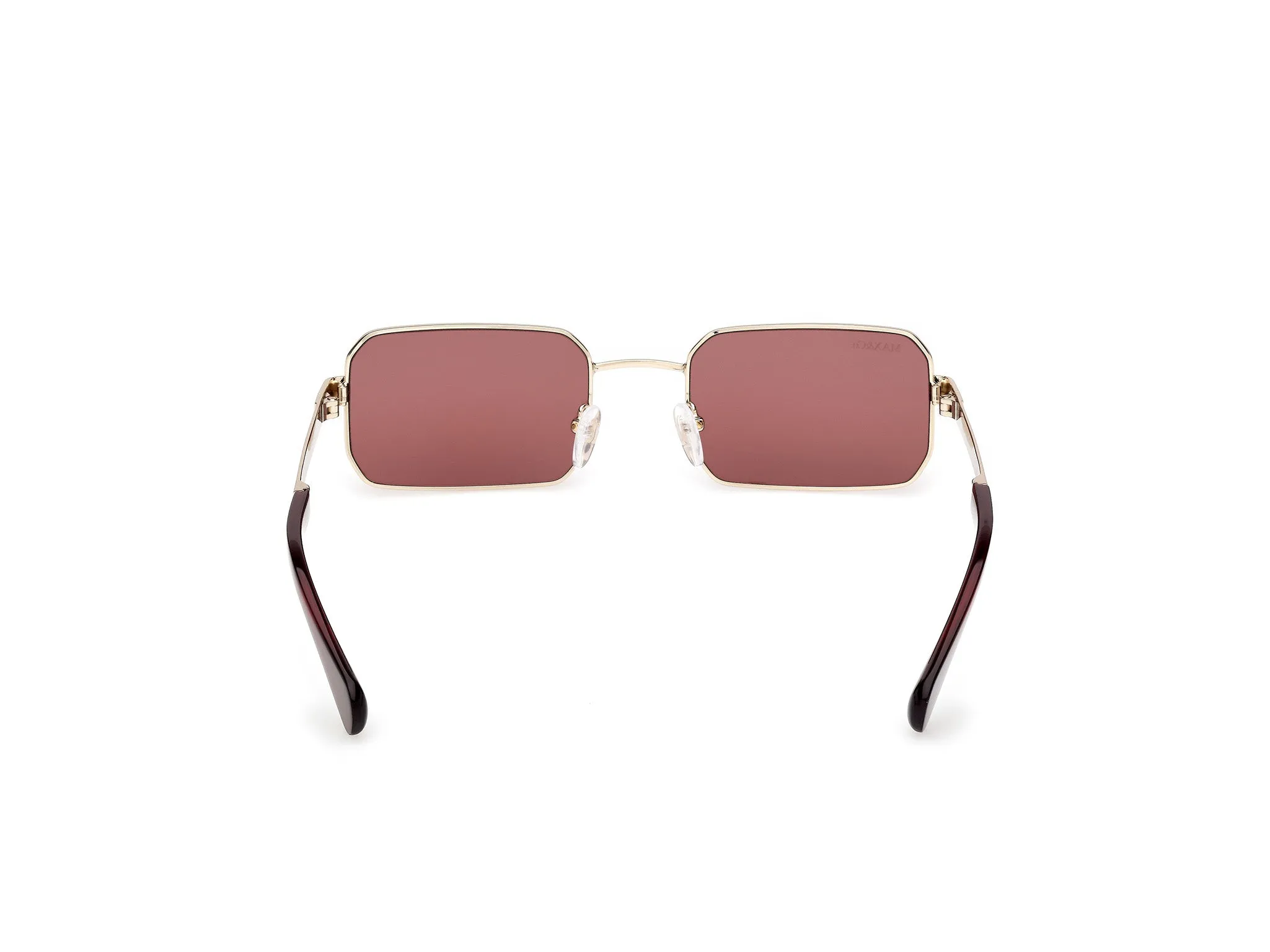 MAX&Co MO0140 32S Occhiali da sole Metallo Oro Bordeaux Squadrata Normale - immagine 4