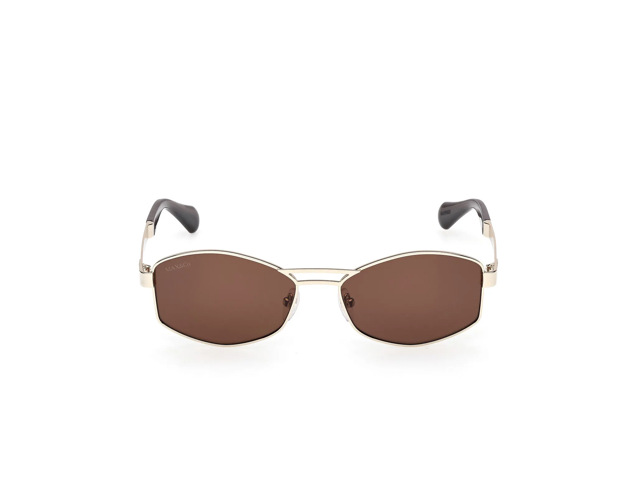 MAX&Co MO0139 32E Occhiali da sole Metallo Oro Marrone Geometrica Normale - immagine 2