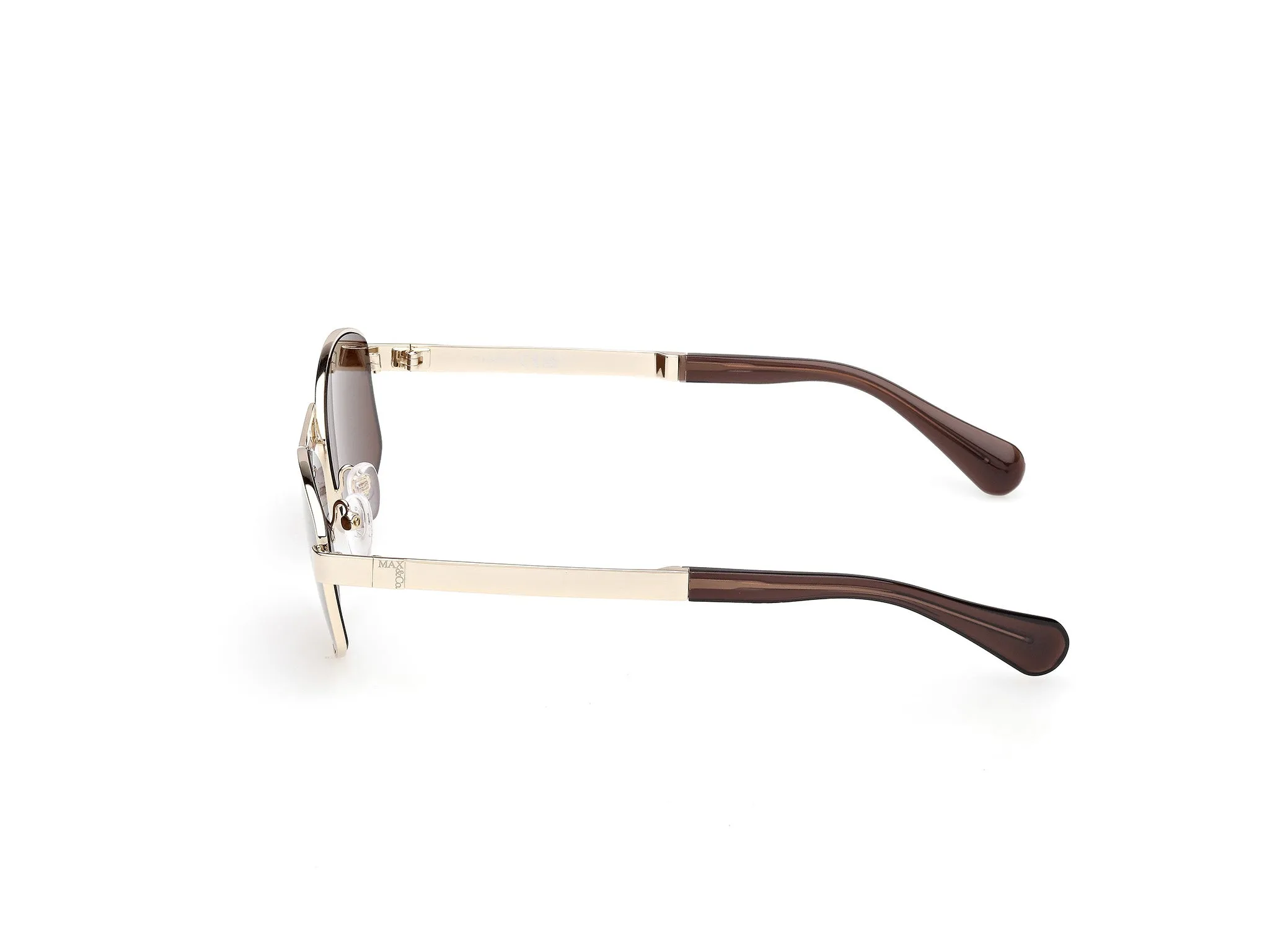 MAX&Co MO0139 32E Occhiali da sole Metallo Oro Marrone Geometrica Normale - immagine 3