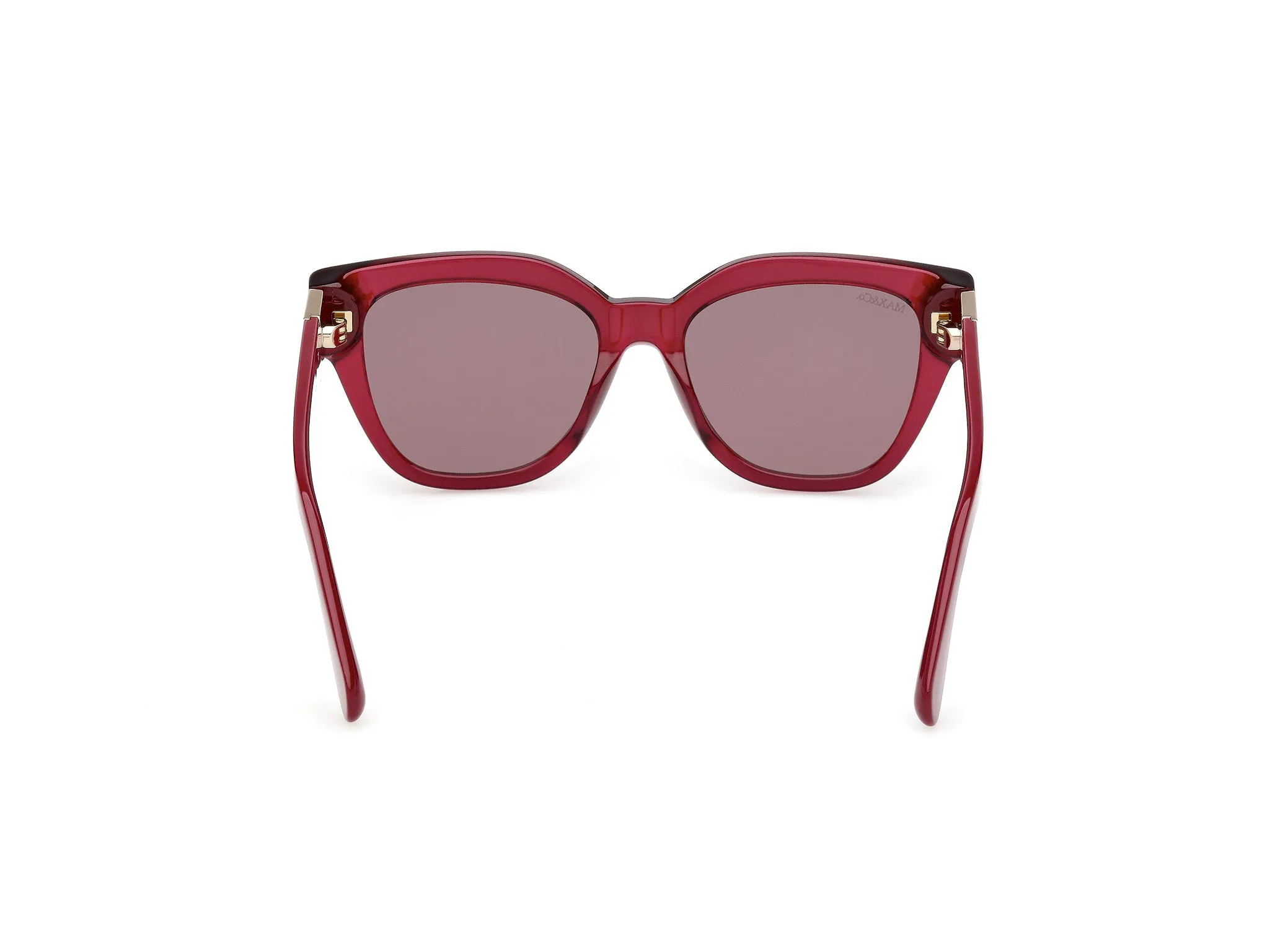 MAX&Co MO0138 69E Occhiali da sole Acetato Bordeaux Marrone Squadrata Normale - immagine 4