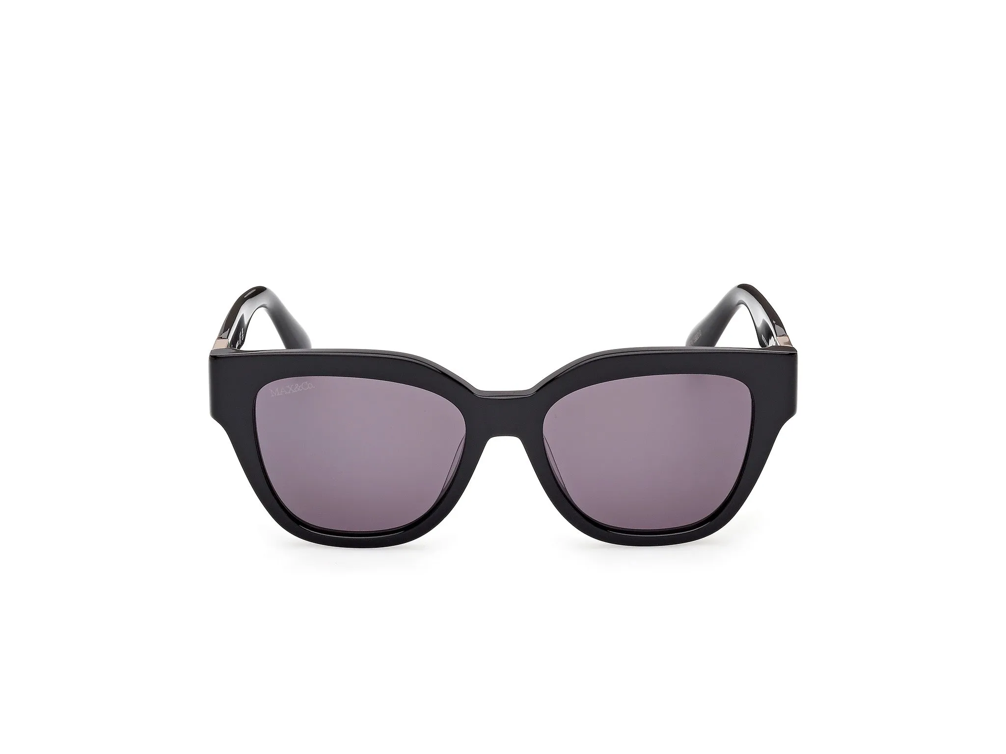 MAX&Co MO0138 01A Occhiali da sole Acetato Nero Fumo Squadrata Normale - immagine 2