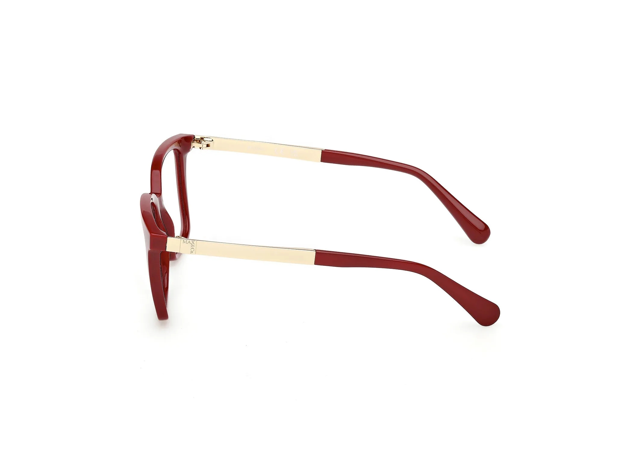 MAX&Co MO5189 066 Montature da vista Iniettato Rosso Squadrata Normale - immagine 3
