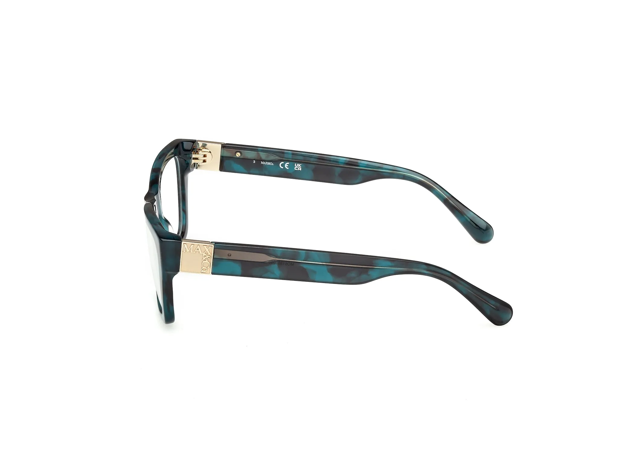 MAX&Co MO5186 055 Montature da vista Acetato Havana Squadrata Normale - immagine 3