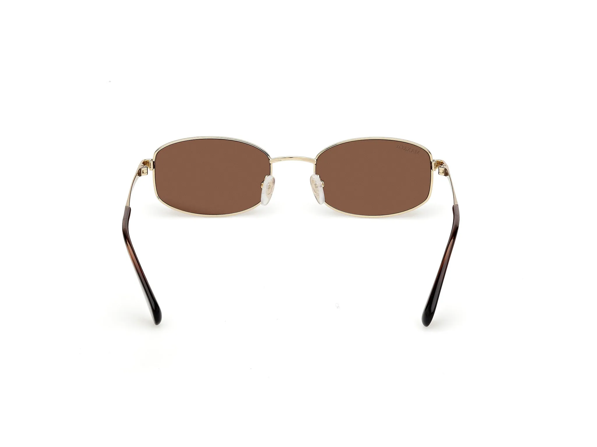 MAX&Co MO0135 32E Occhiali da sole Metallo Oro Marrone Rotonda Normale - immagine 4