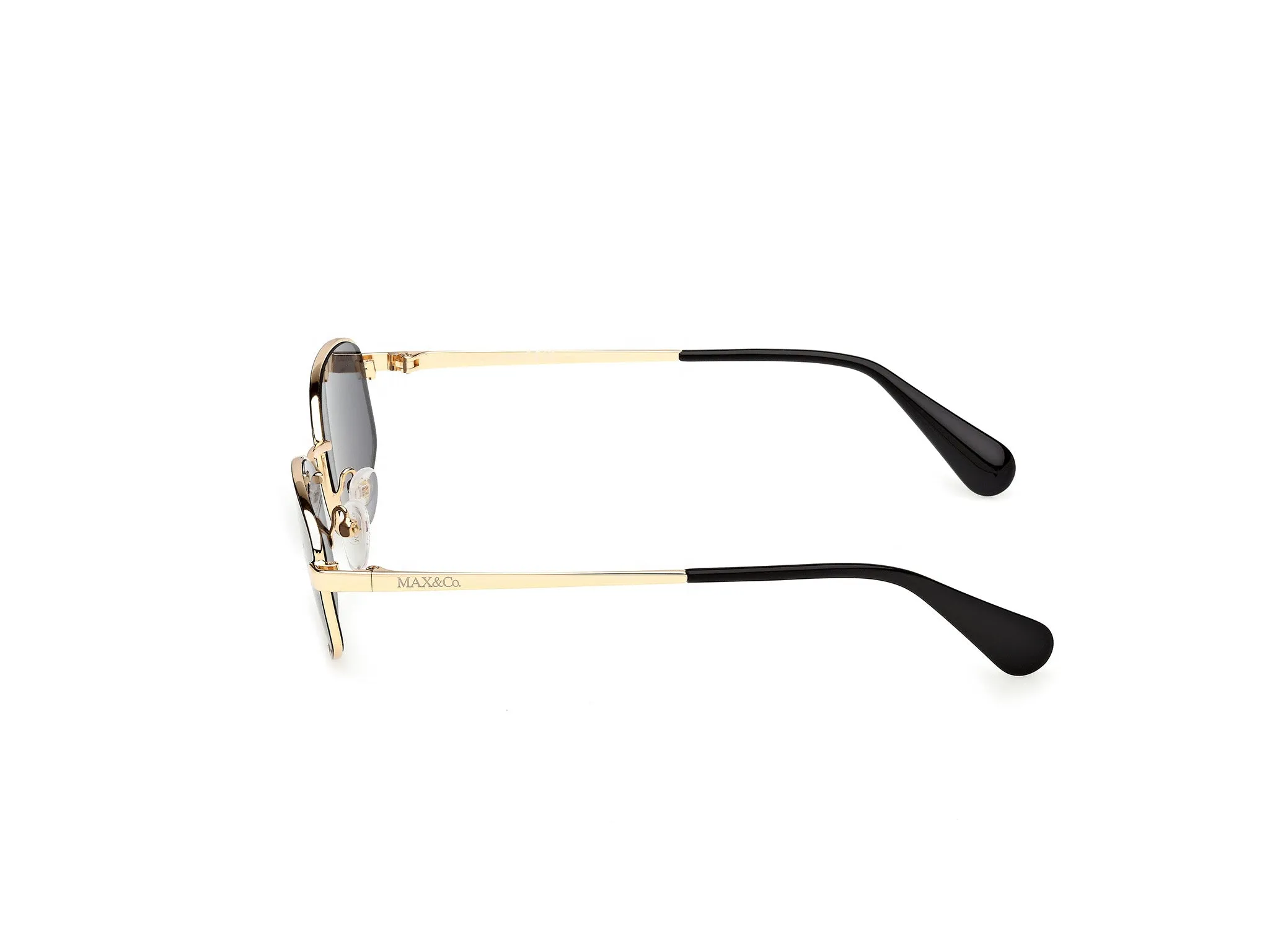 MAX&Co MO0135 01A Occhiali da sole Metallo Nero Fumo Rotonda Normale - immagine 3