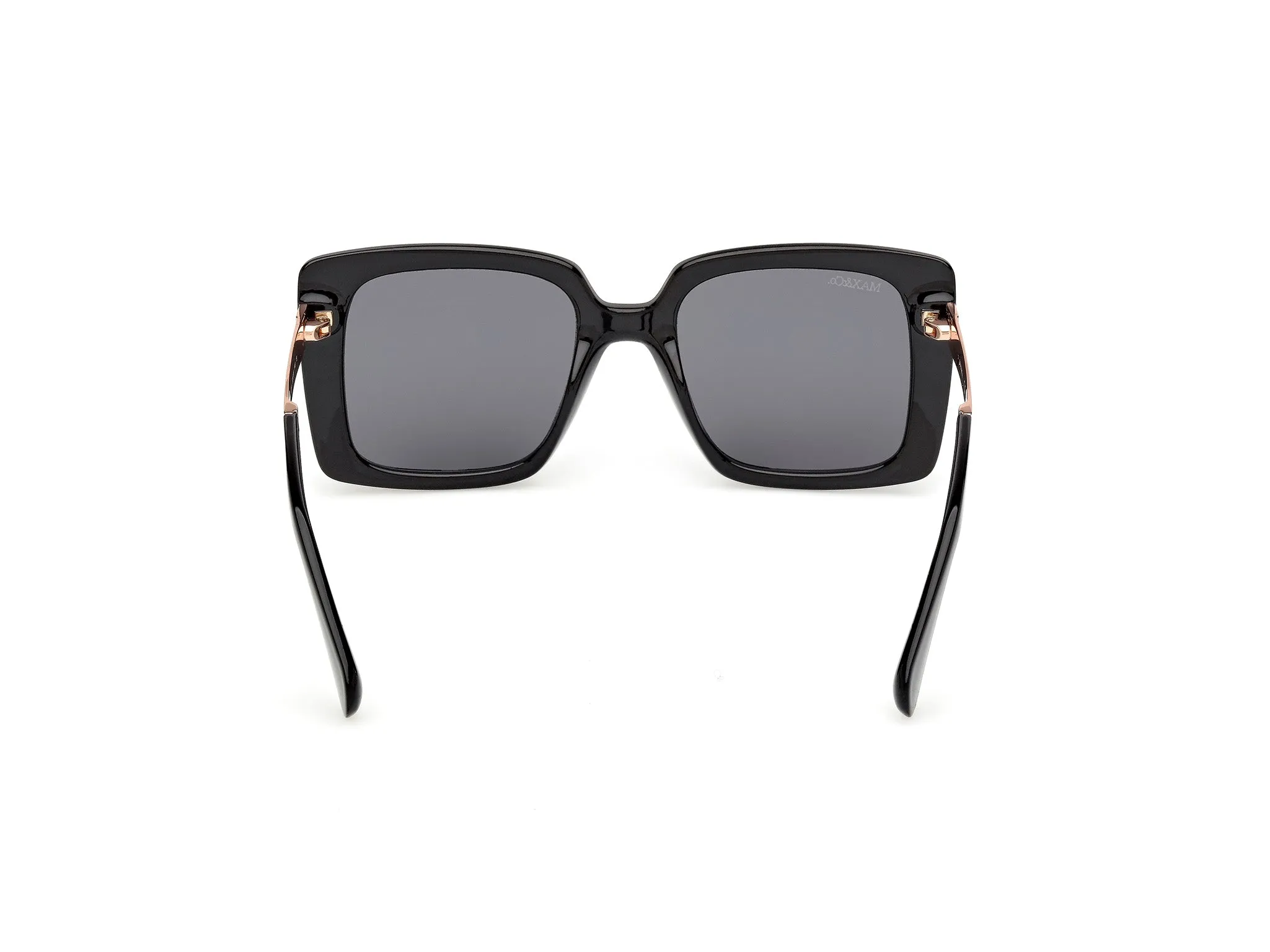 MAX&Co MO0134 01A Occhiali da sole Iniettato Nero Fumo Squadrata Normale - immagine 4