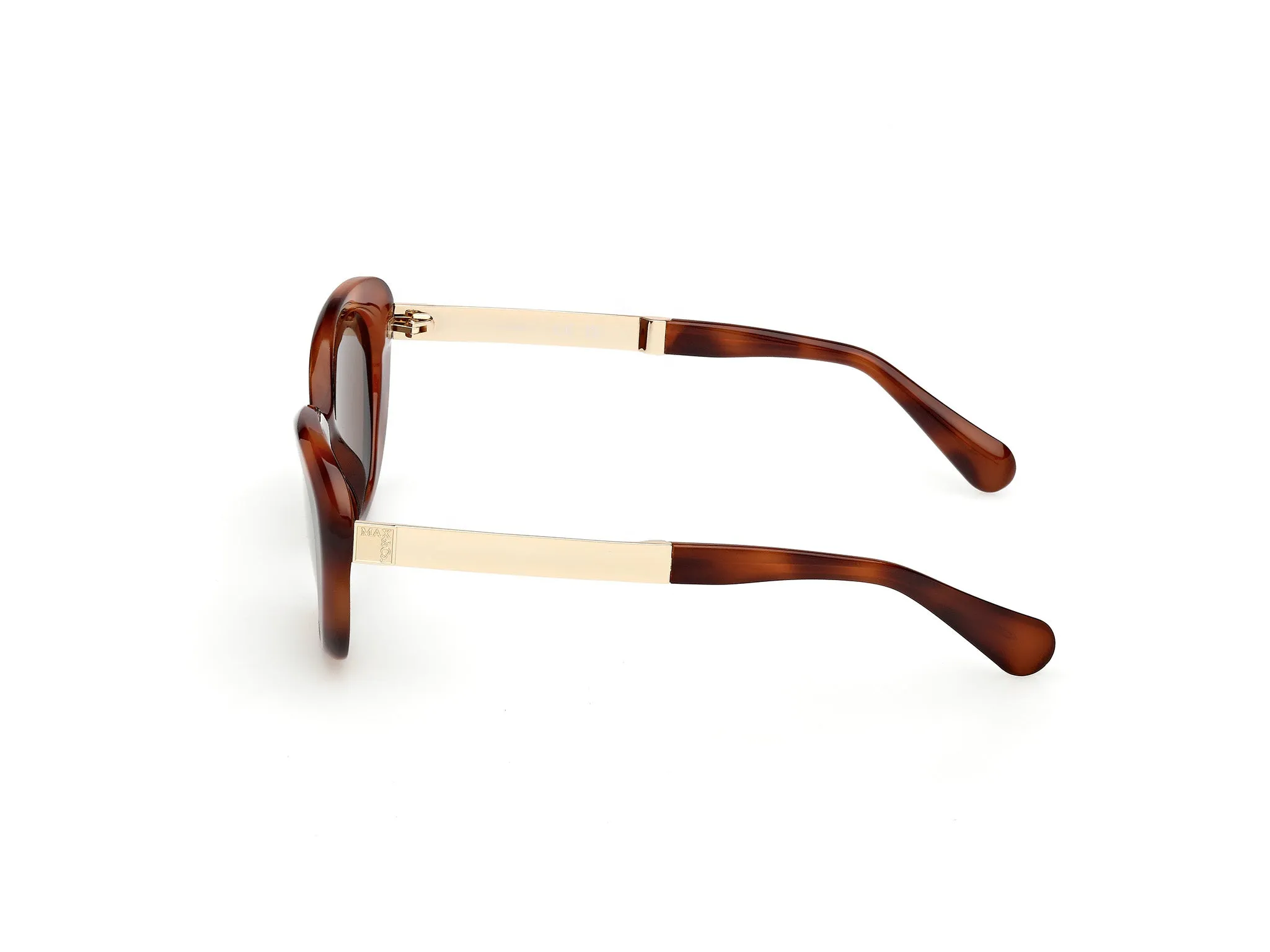 MAX&Co MO0133 52E Occhiali da sole Iniettato Havana Marrone Rotonda Normale - immagine 3