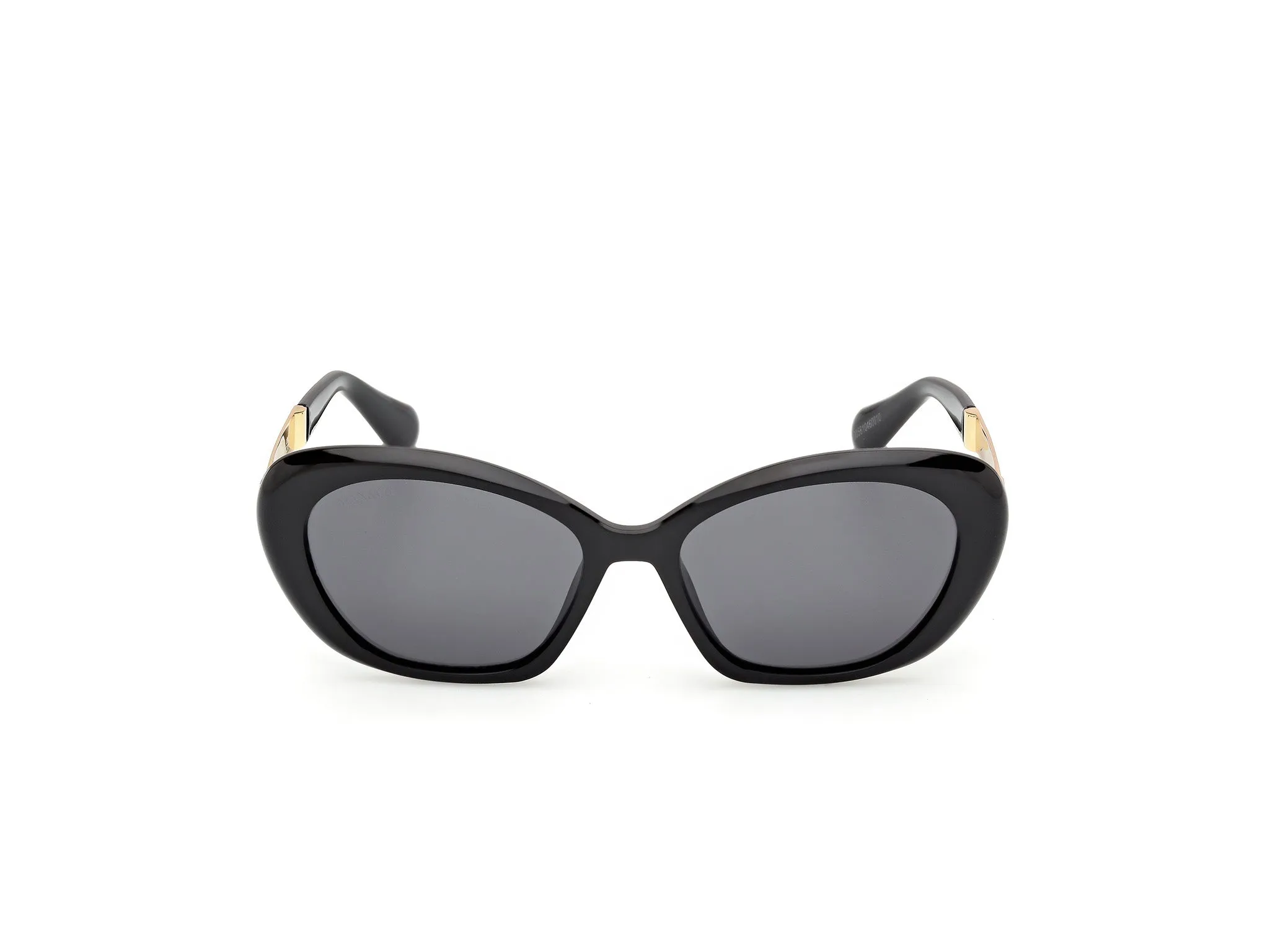 MAX&Co MO0133 01A Occhiali da sole Iniettato Nero Fumo Rotonda Normale - immagine 2