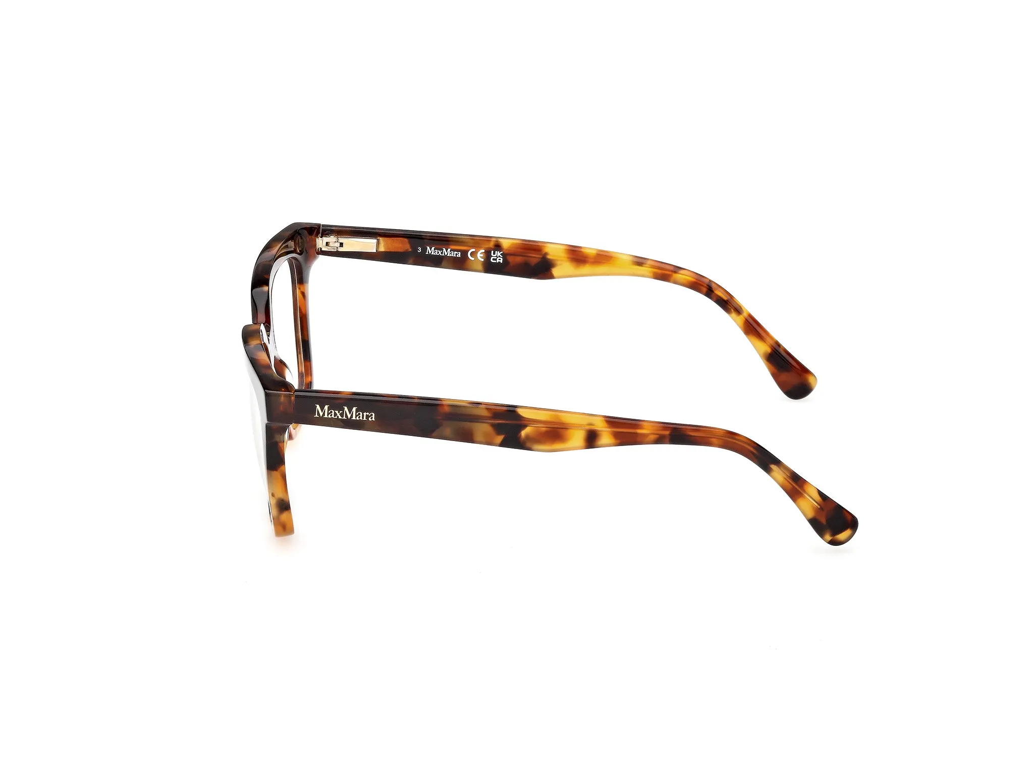 Max Mara MM5213 052 Montature da vista Acetato Havana Cat Eye Normale - immagine 3