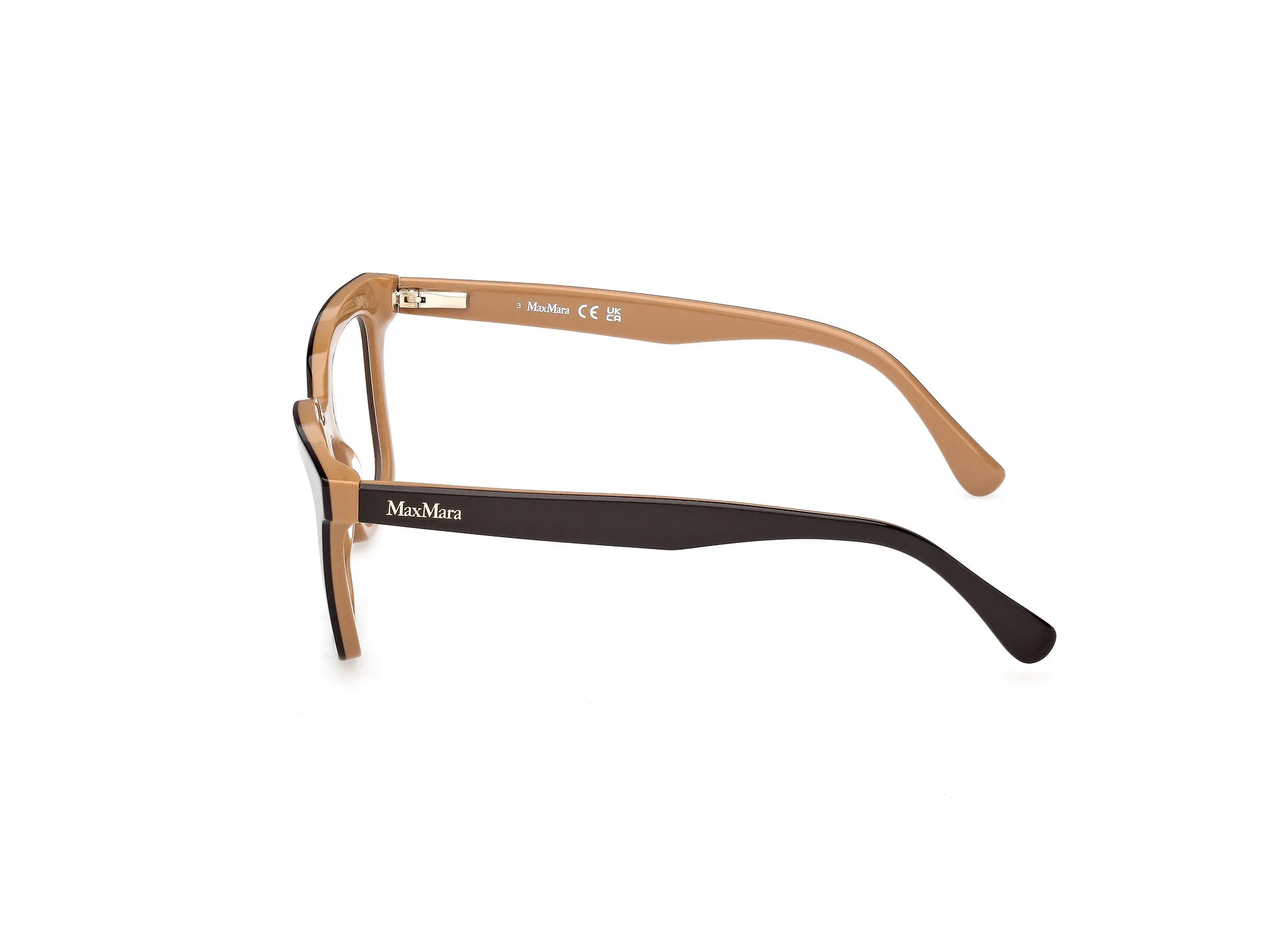Max Mara MM5213 050 Montature da vista Acetato Marrone Cat Eye Normale - immagine 3