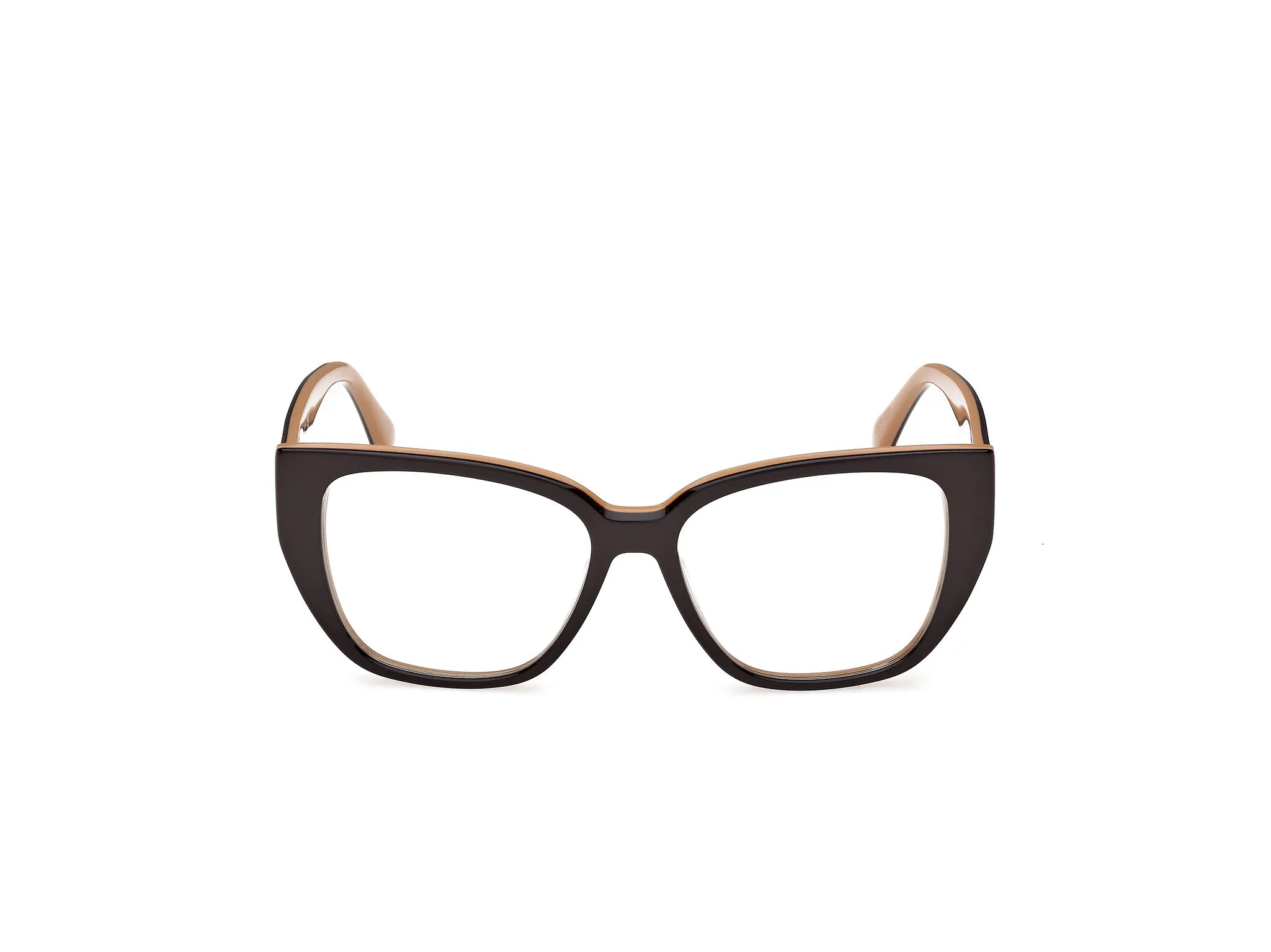 Max Mara MM5212 050 Montature da vista Acetato Marrone Rotonda Normale - immagine 2