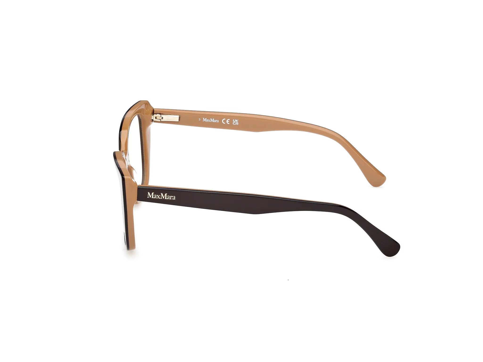 Max Mara MM5212 050 Montature da vista Acetato Marrone Rotonda Normale - immagine 3