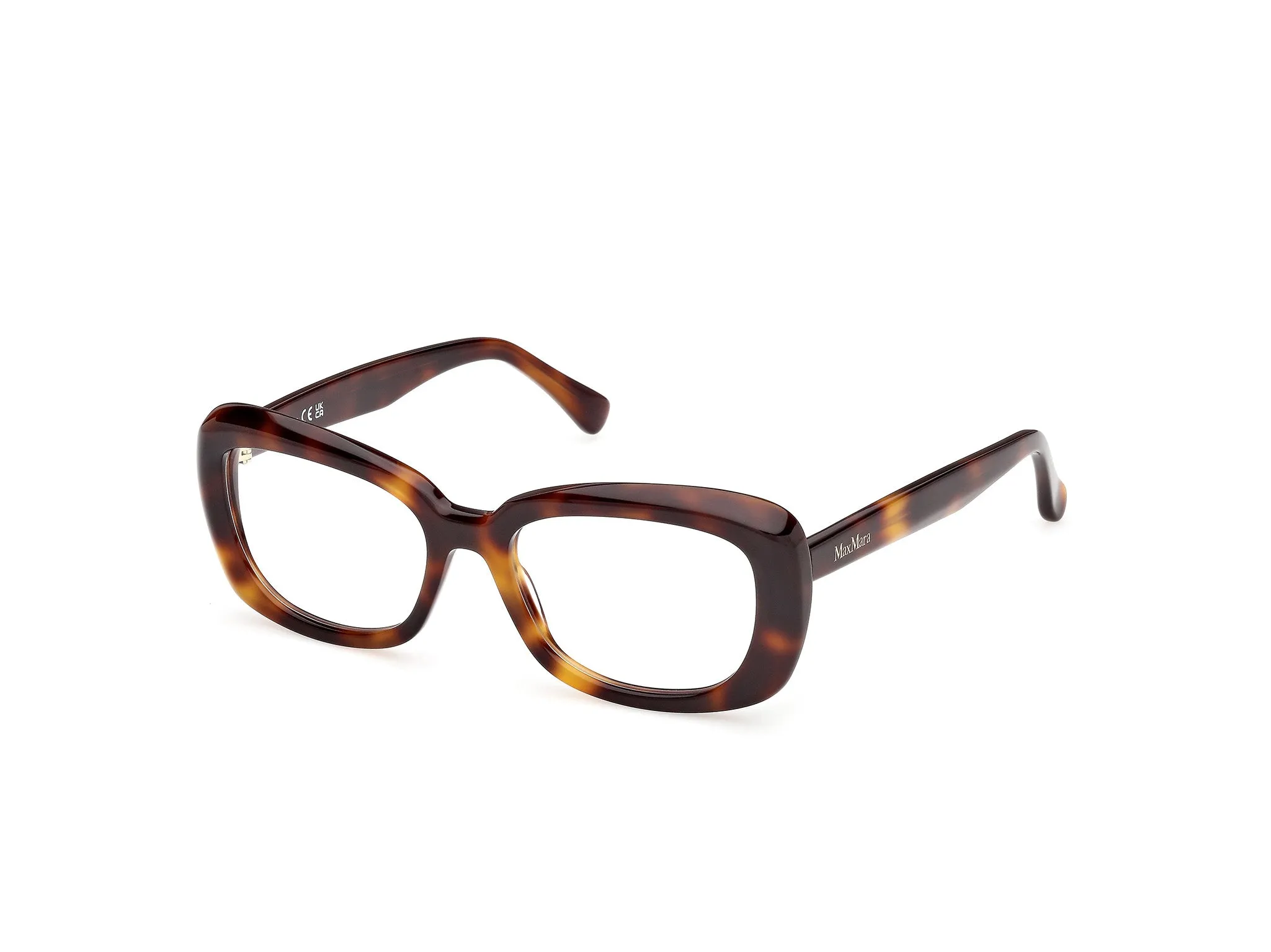 Max Mara MM5211 052 Montature da vista Acetato Havana Rotonda Normale - immagine 1