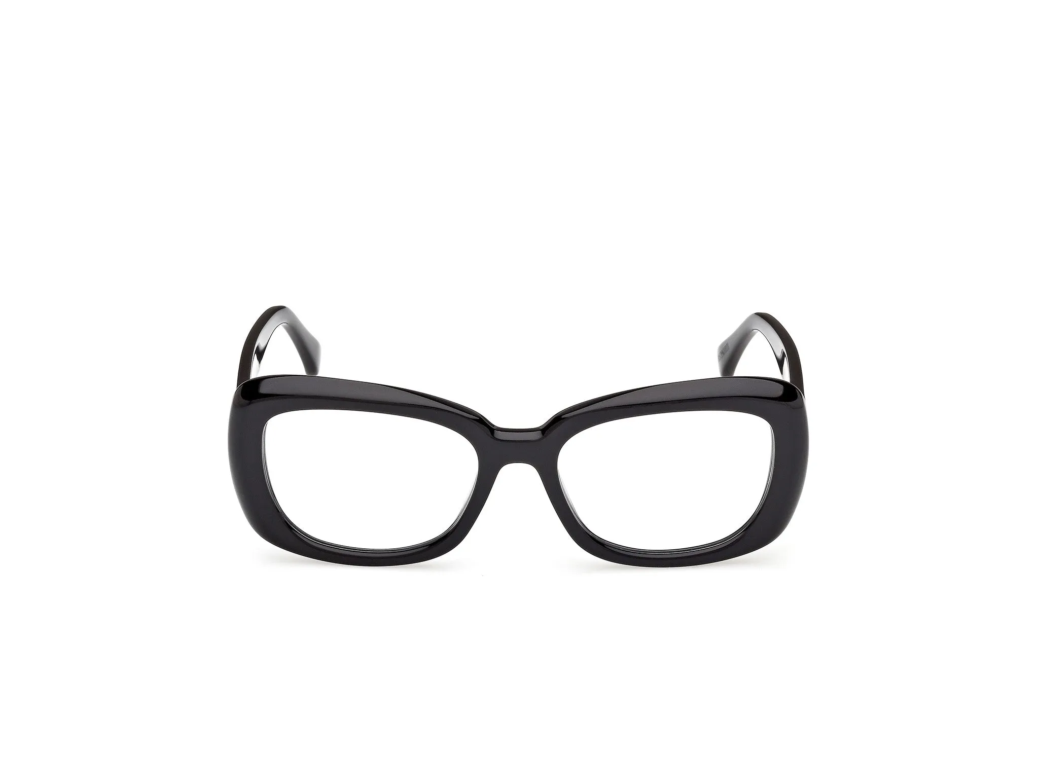 Max Mara MM5211 001 Montature da vista Acetato Nero Rotonda Normale - immagine 2