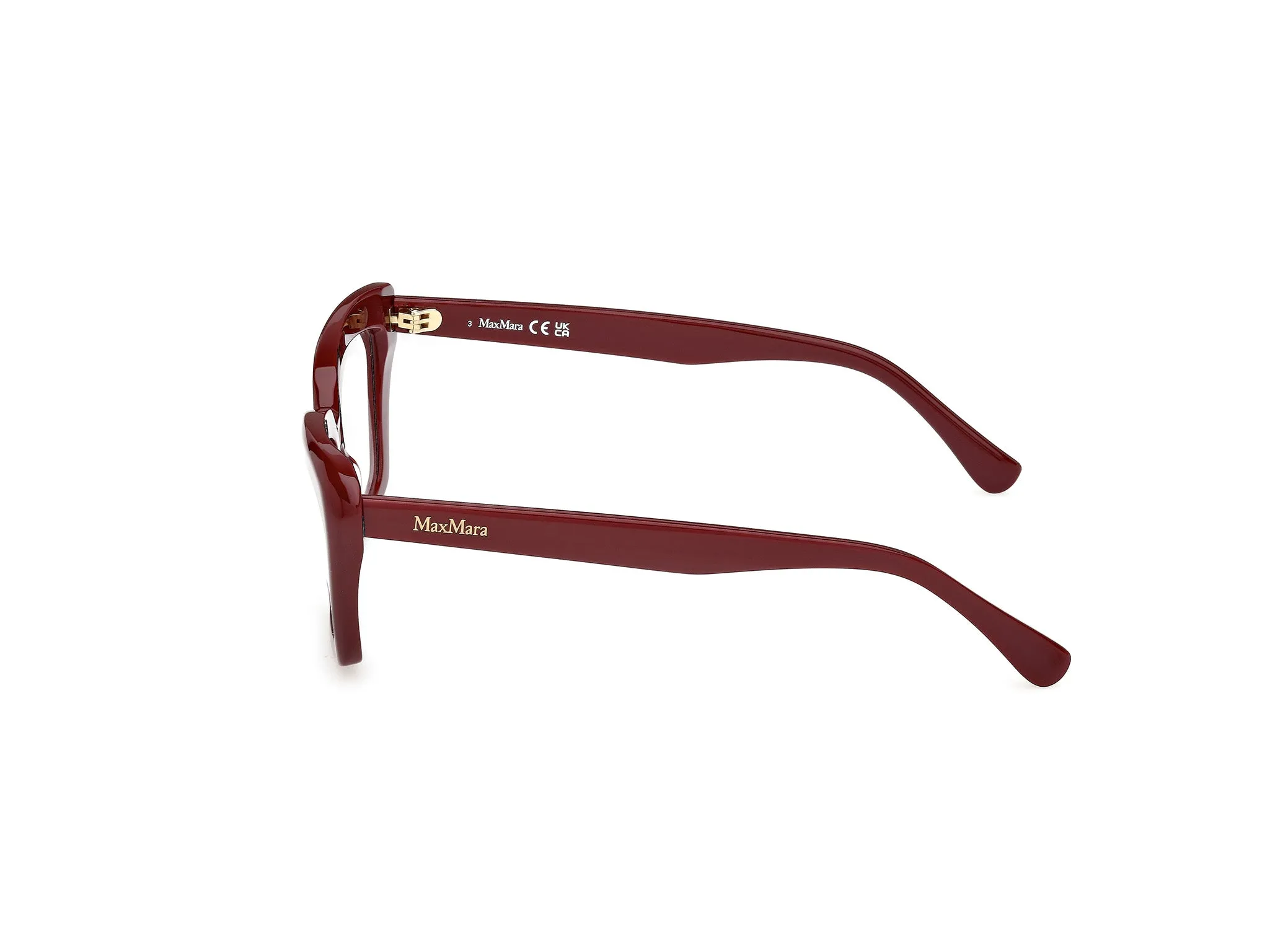Max Mara MM5210 069 Montature da vista Acetato Bordeaux Cat Eye Normale - immagine 3