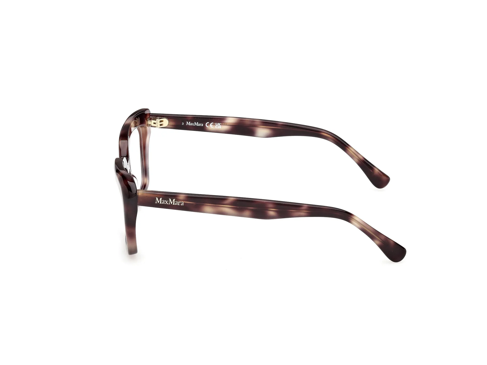 Max Mara MM5210 055 Montature da vista Acetato Havana Cat Eye Normale - immagine 3
