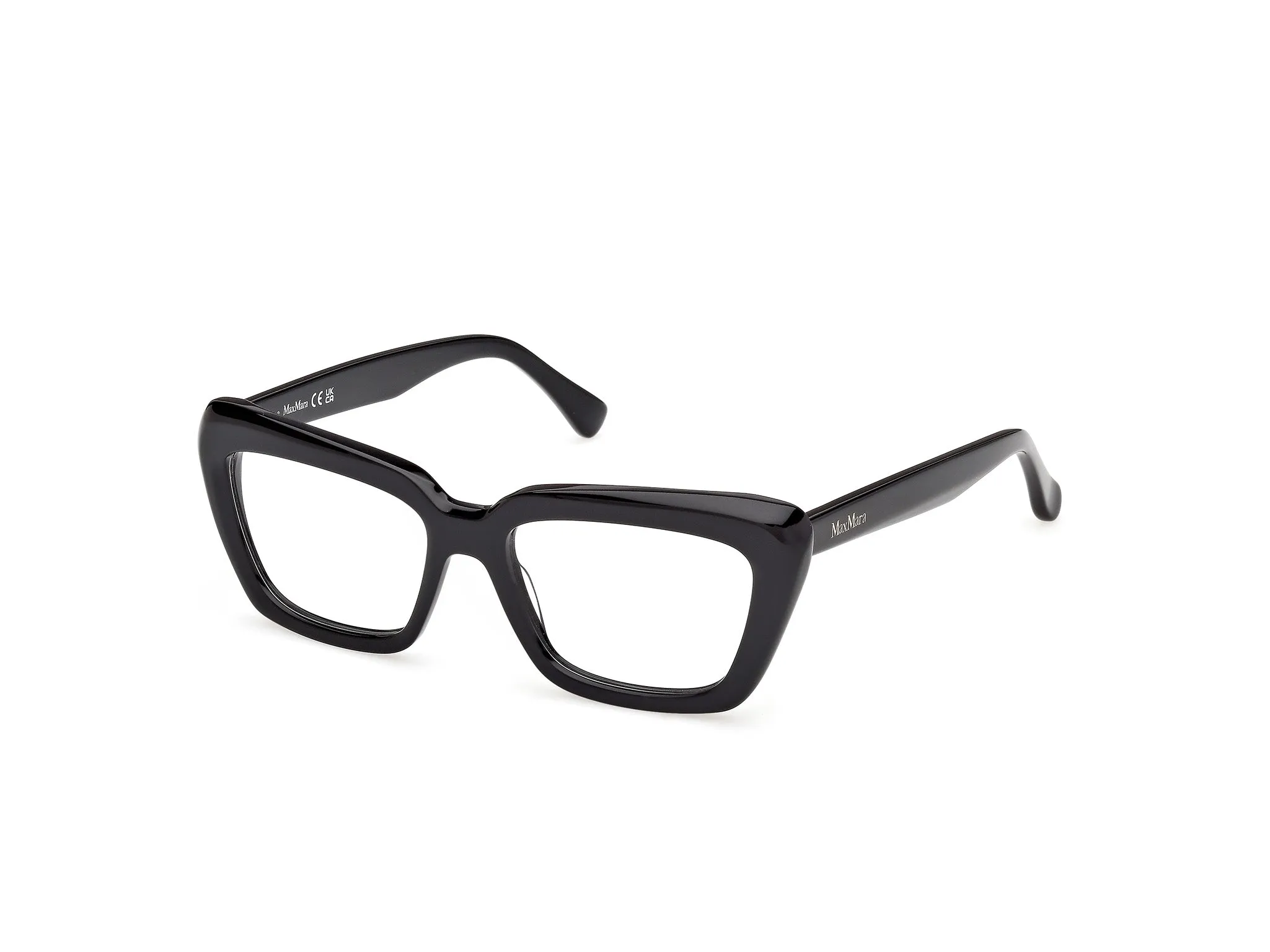 Max Mara MM5210 001 Montature da vista Acetato Nero Cat Eye Normale - immagine 1