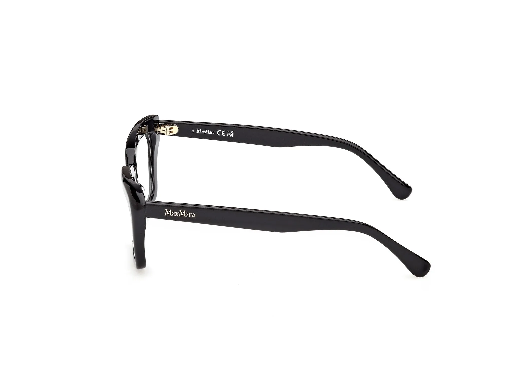 Max Mara MM5210 001 Montature da vista Acetato Nero Cat Eye Normale - immagine 3
