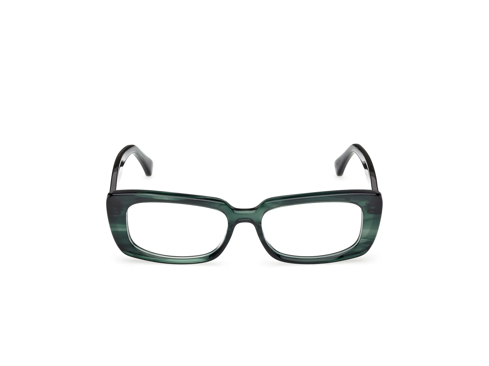 Max Mara MM5209 098 Montature da vista Acetato Verde Squadrata Normale - immagine 2